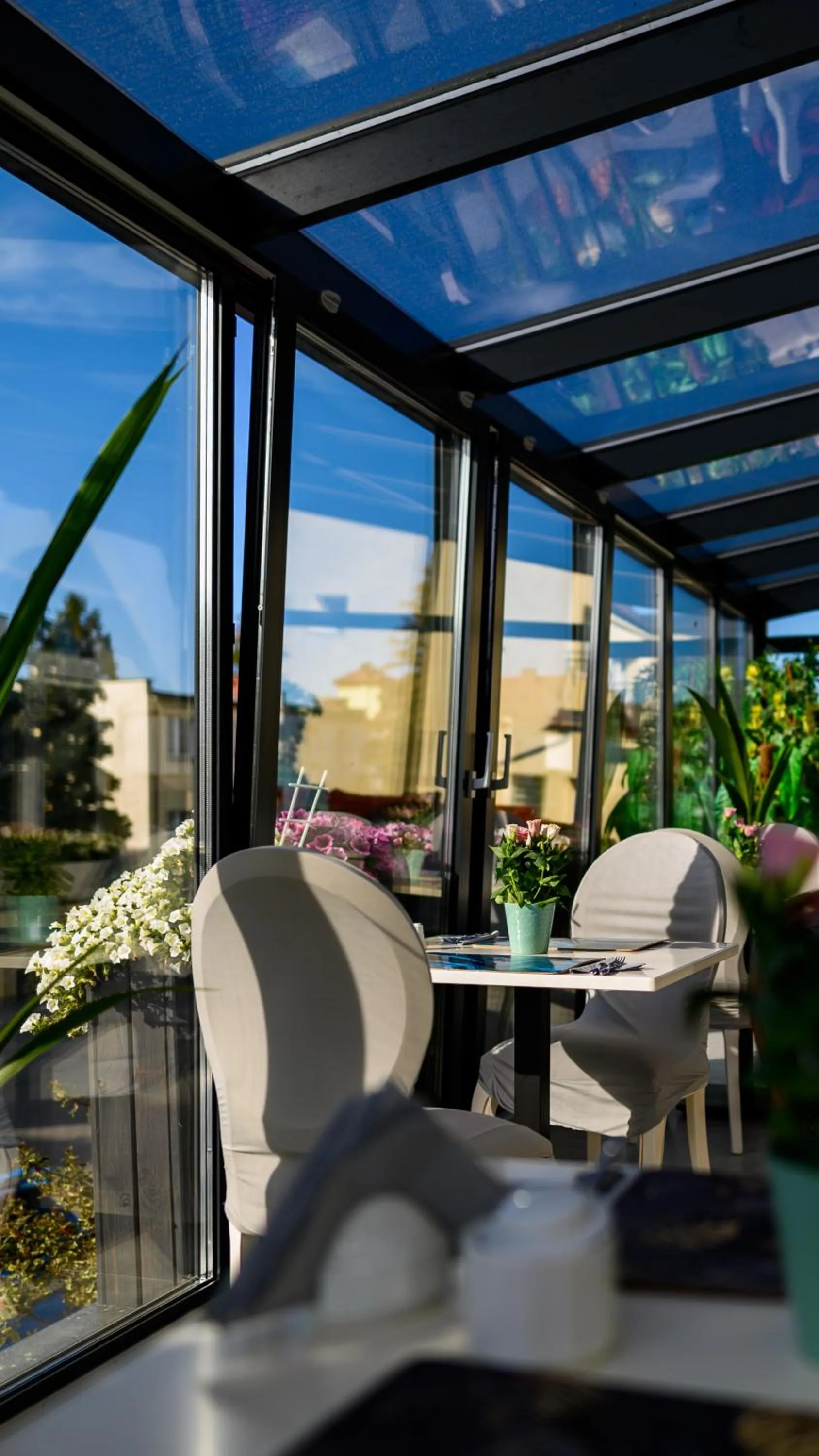 Patio in Moris Boutique Beach Hotel