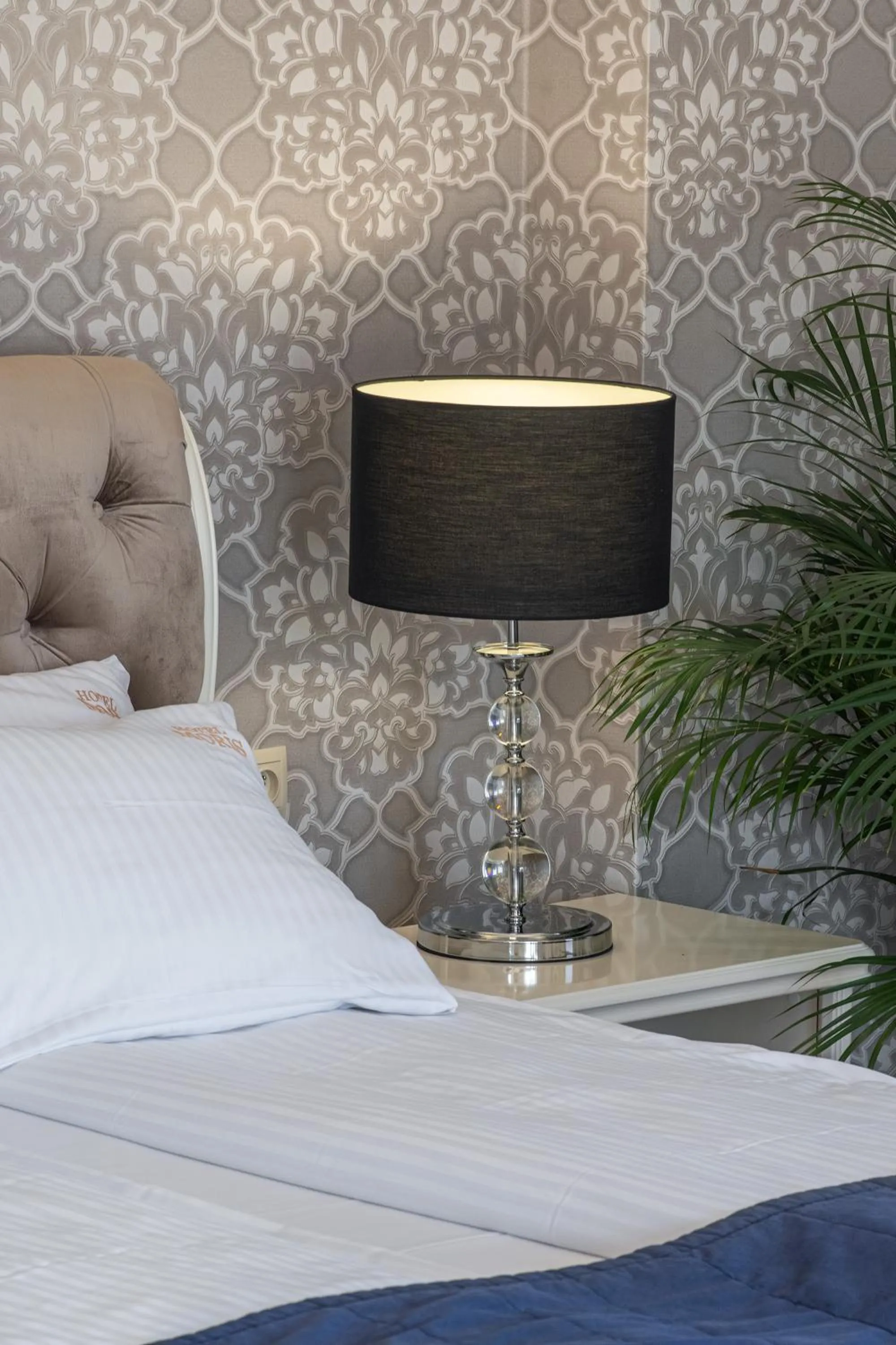 Bed in Moris Boutique Beach Hotel