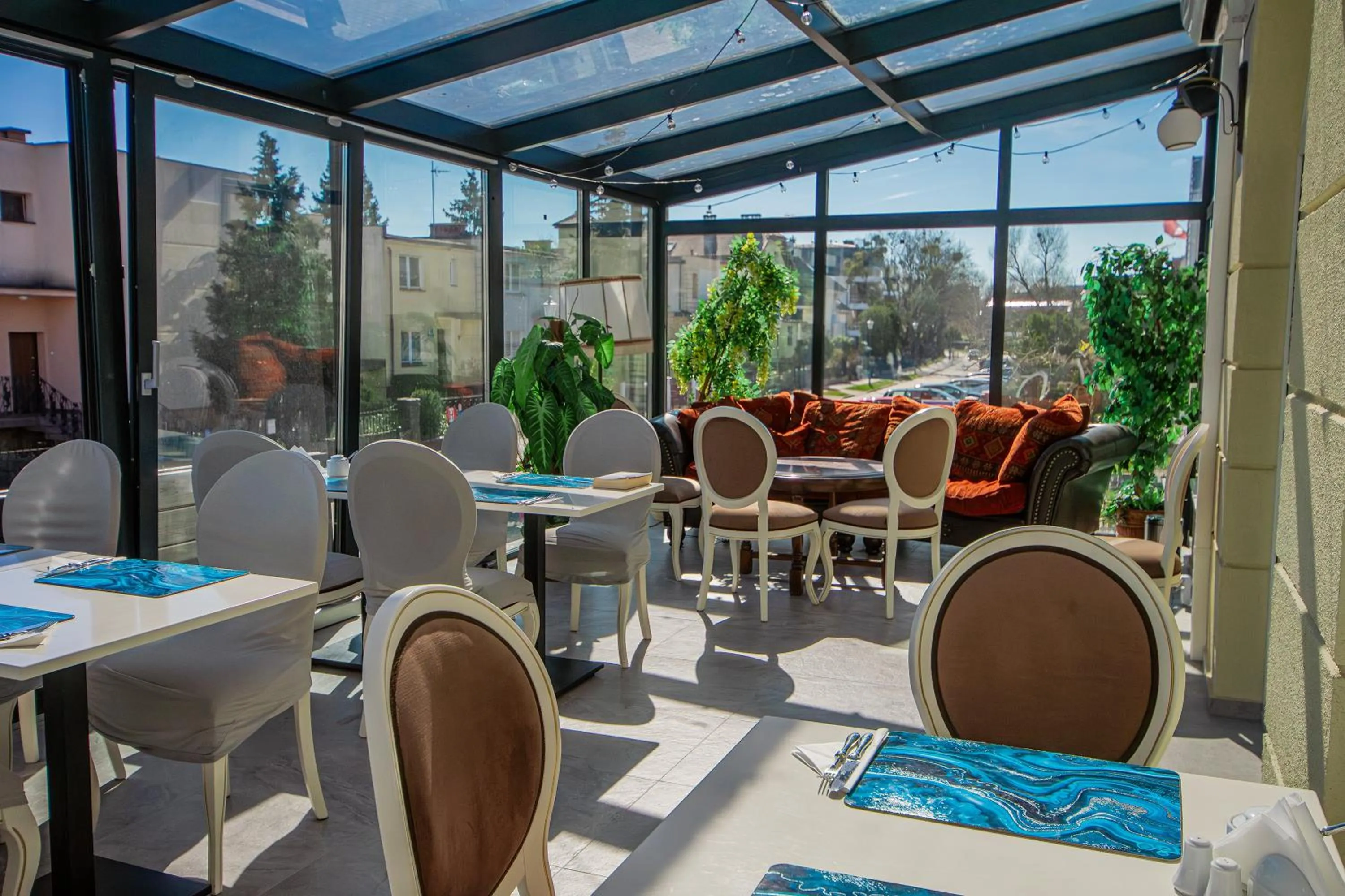 Patio in Moris Boutique Beach Hotel