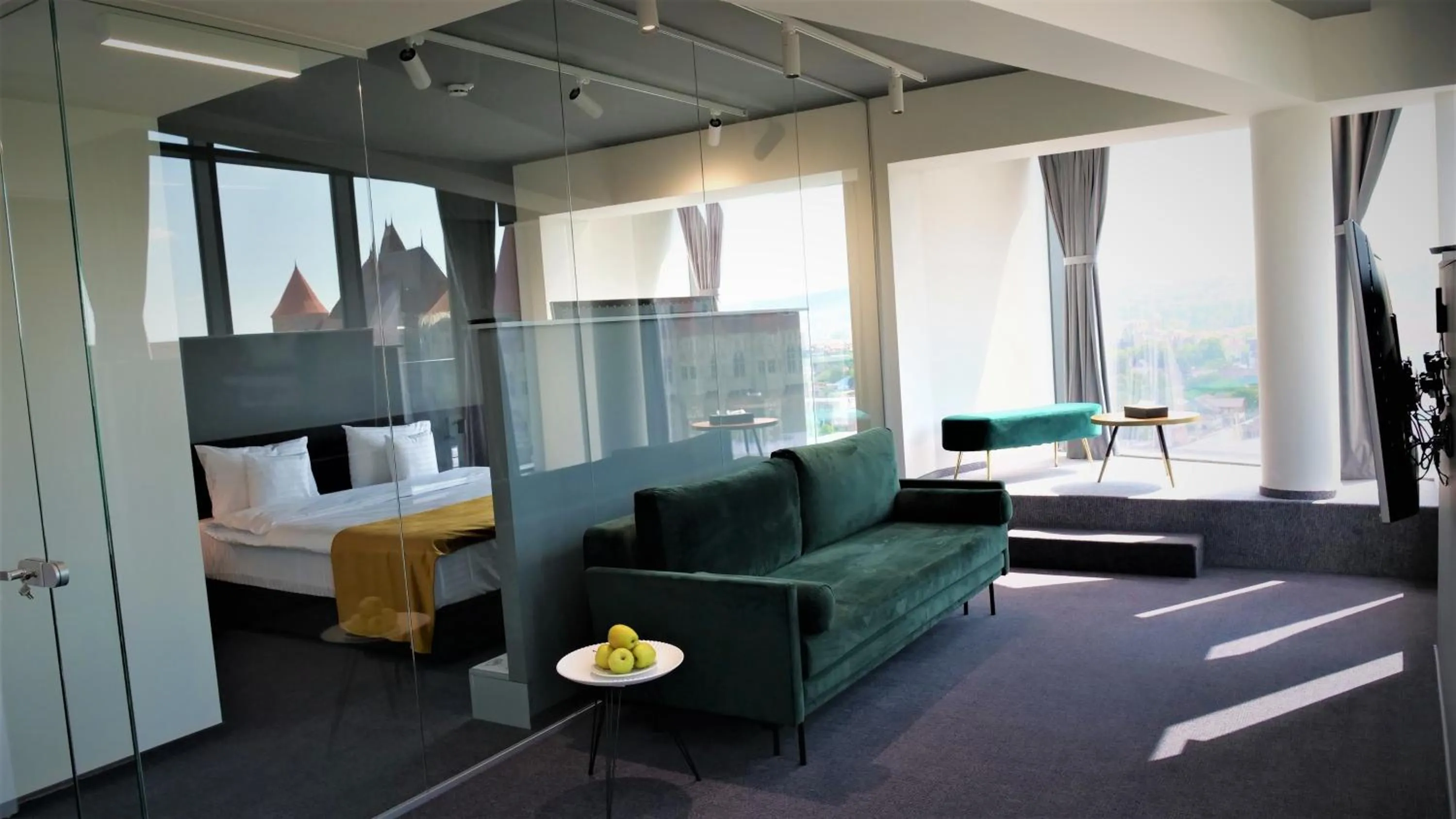 Seating area, Bed in WERK Hotel & SPA