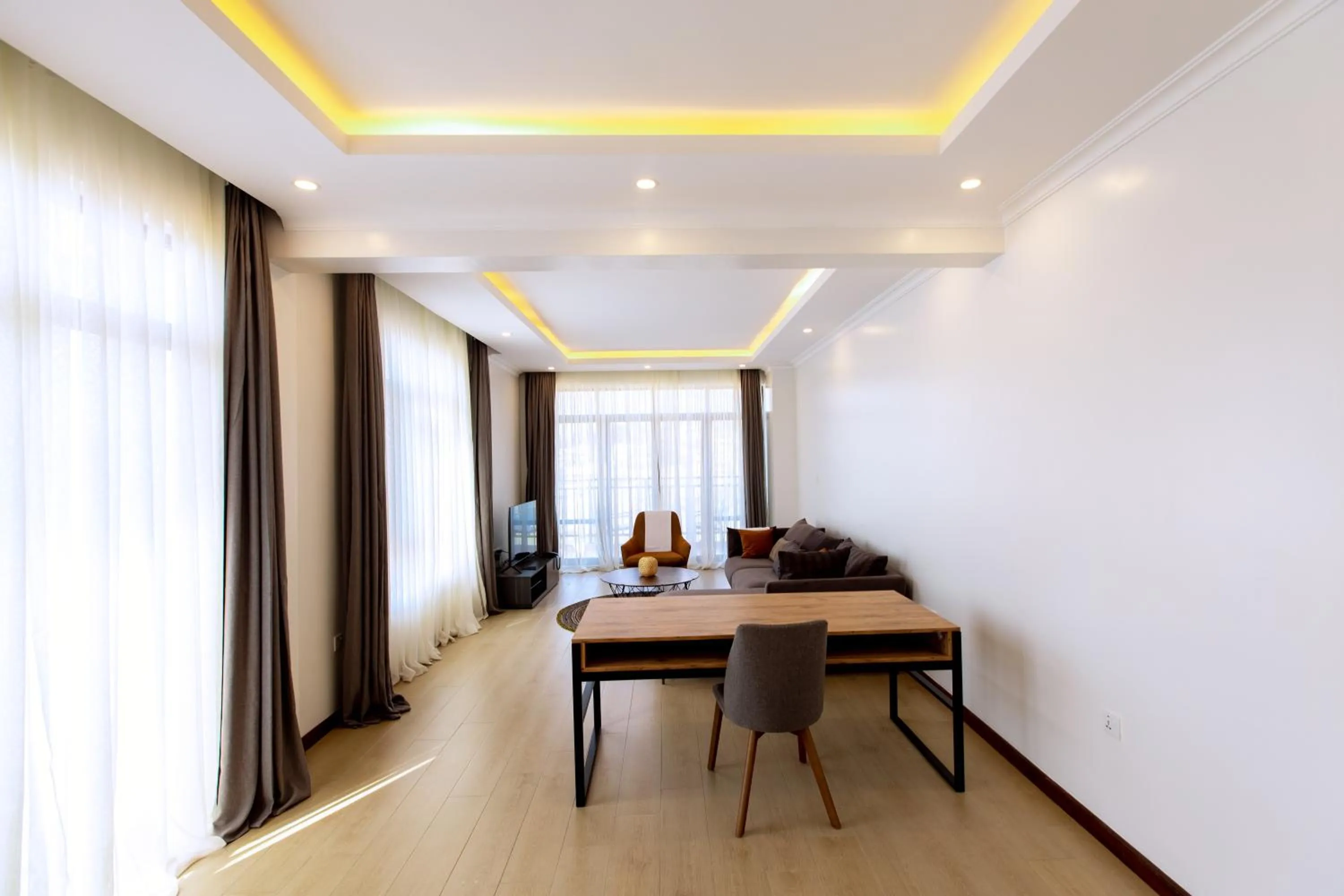 Living room in MAYA Residences Rwanda