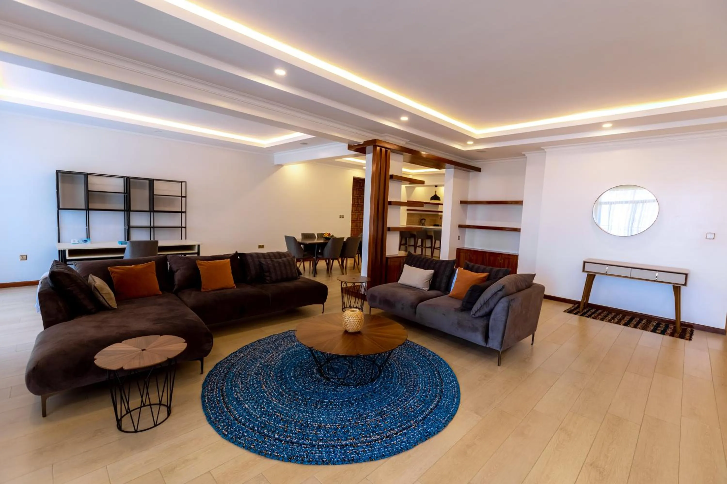 Living room in MAYA Residences Rwanda