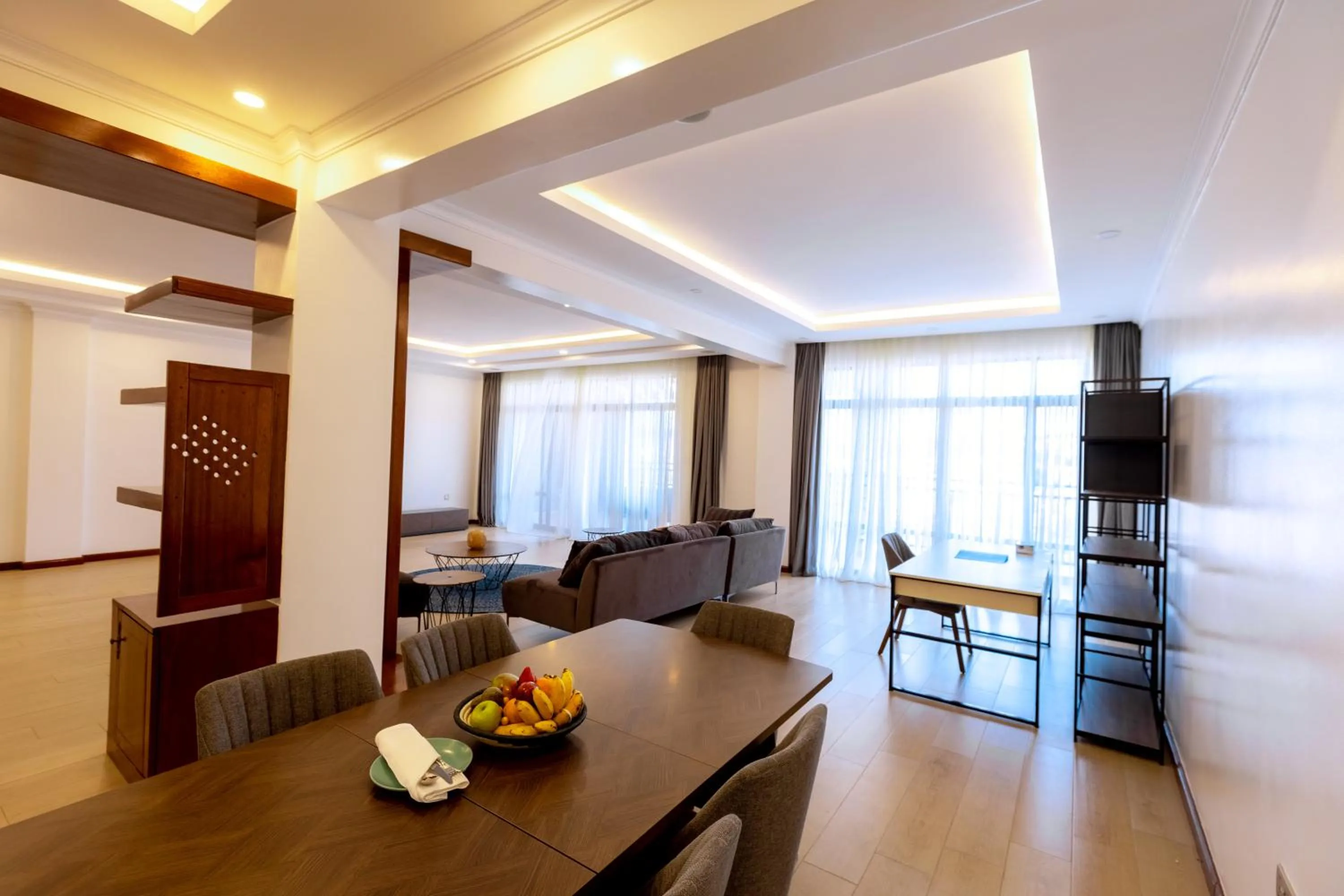 Living room in MAYA Residences Rwanda