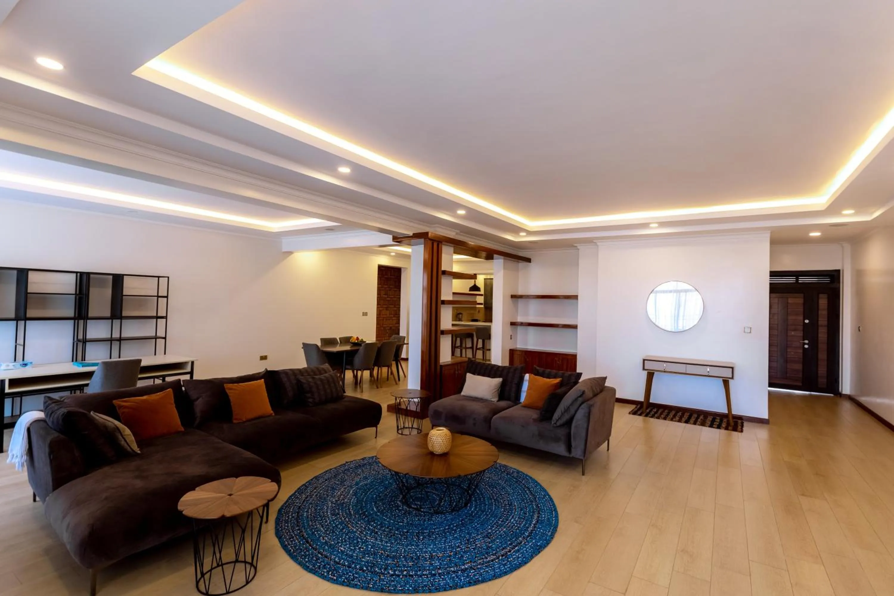 Living room in MAYA Residences Rwanda