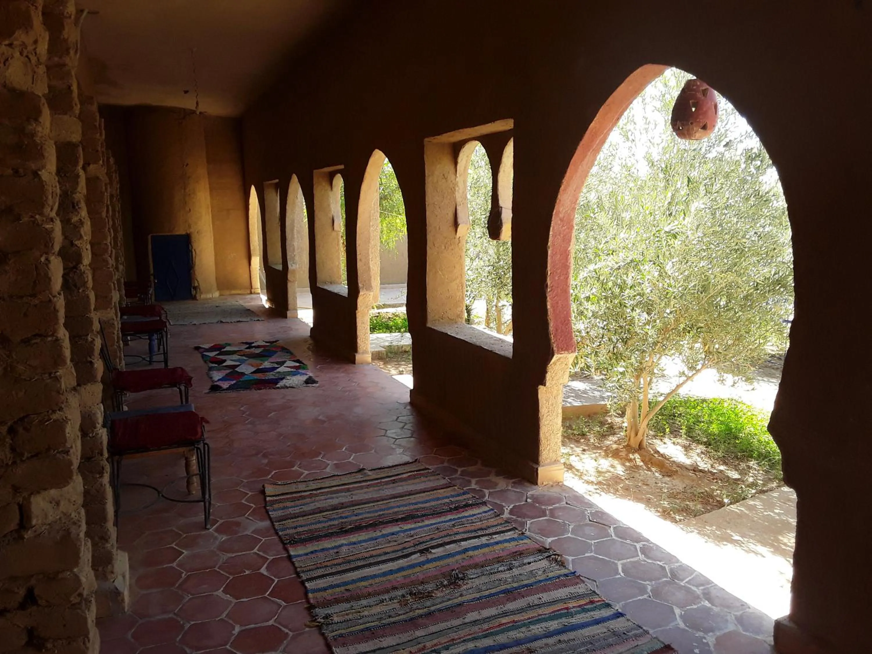 Patio in Hôtel Camping La Liberté