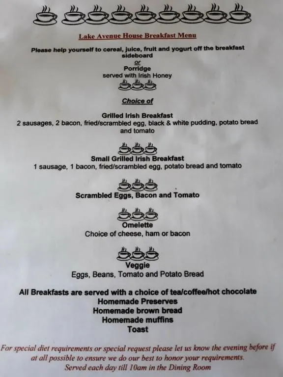 Breakfast in Lake Avenue House