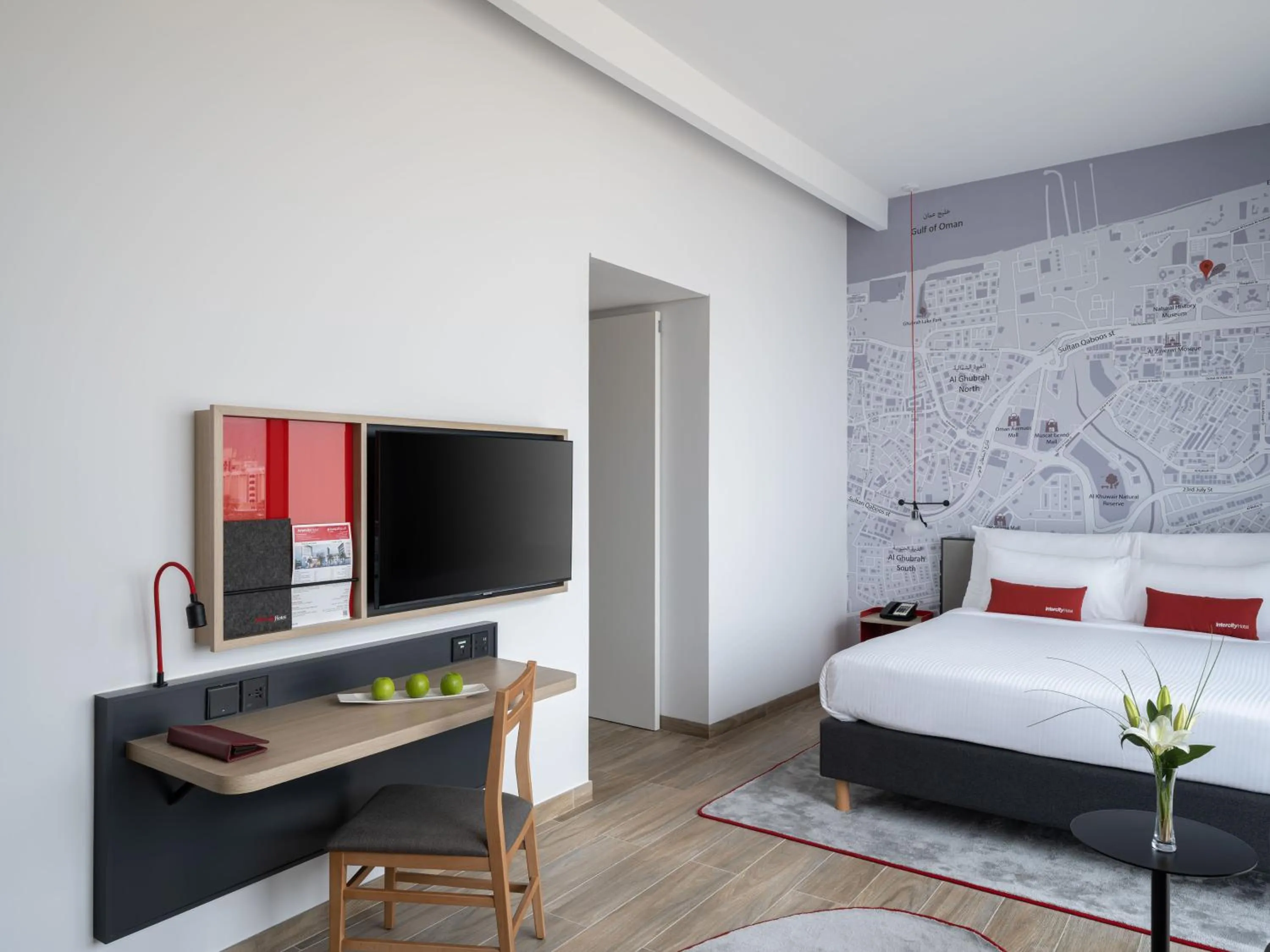 Bed in IntercityHotel Muscat