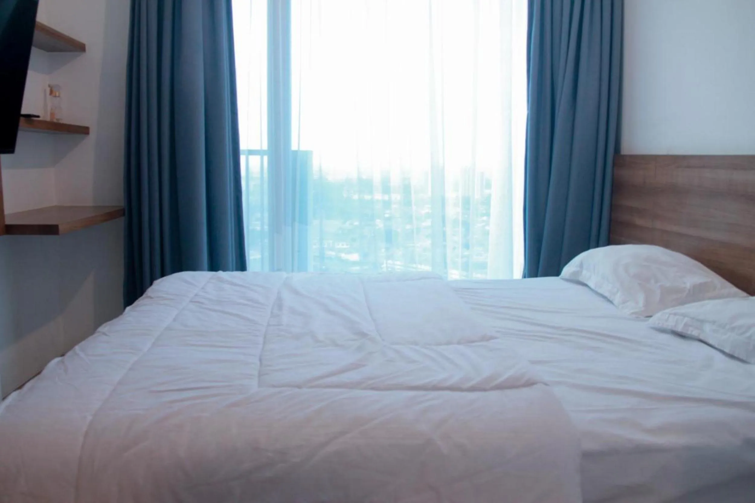 Bedroom, Bed in RedLiving Apartemen TreeParkCity - My Rooms Tower Alpine