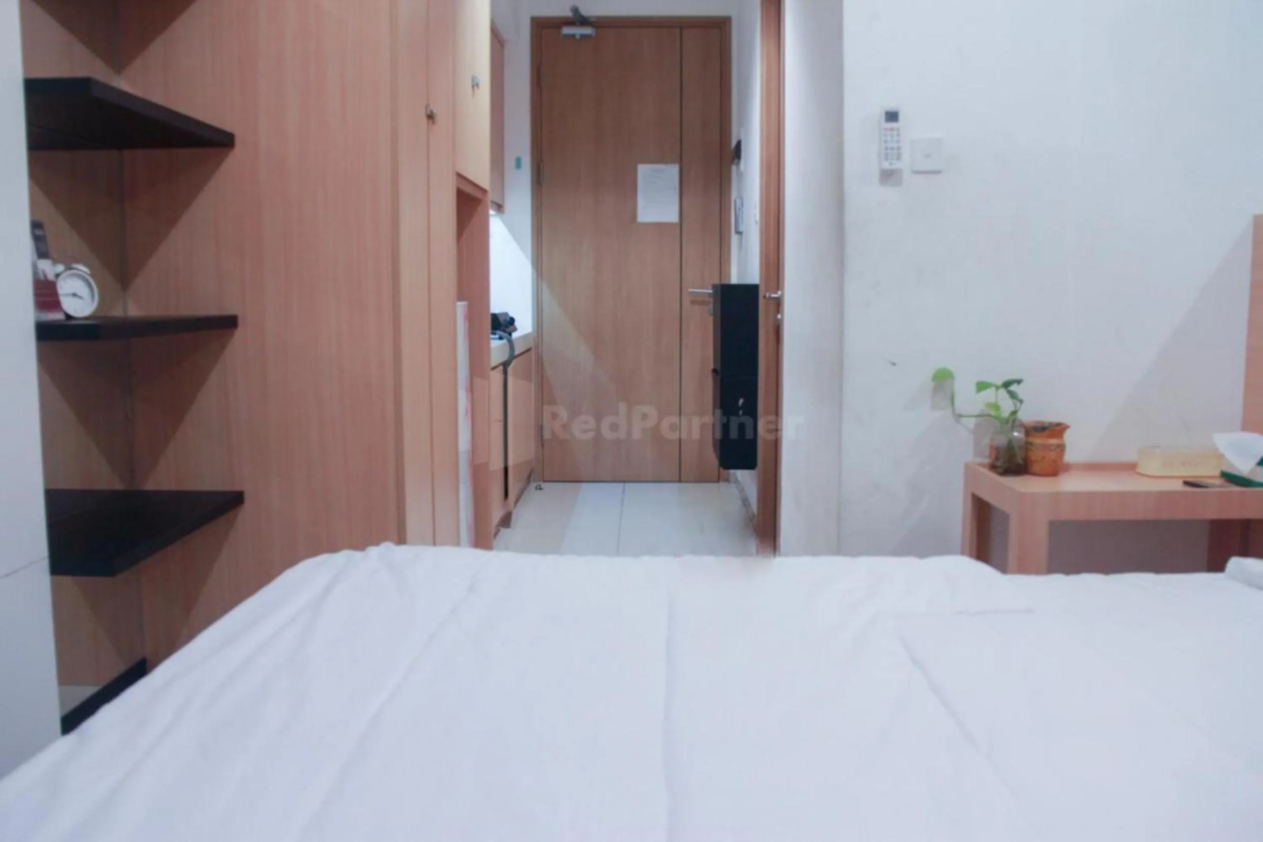 Bedroom, Bed in RedLiving Apartemen TreeParkCity - My Rooms Tower Alpine