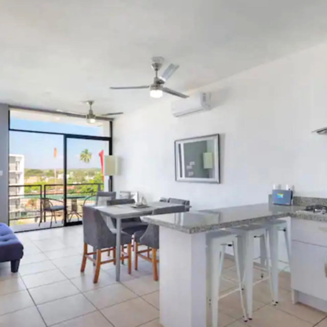 Living room in Apartamento Vacacional con Piscina en Puerto Vallarta