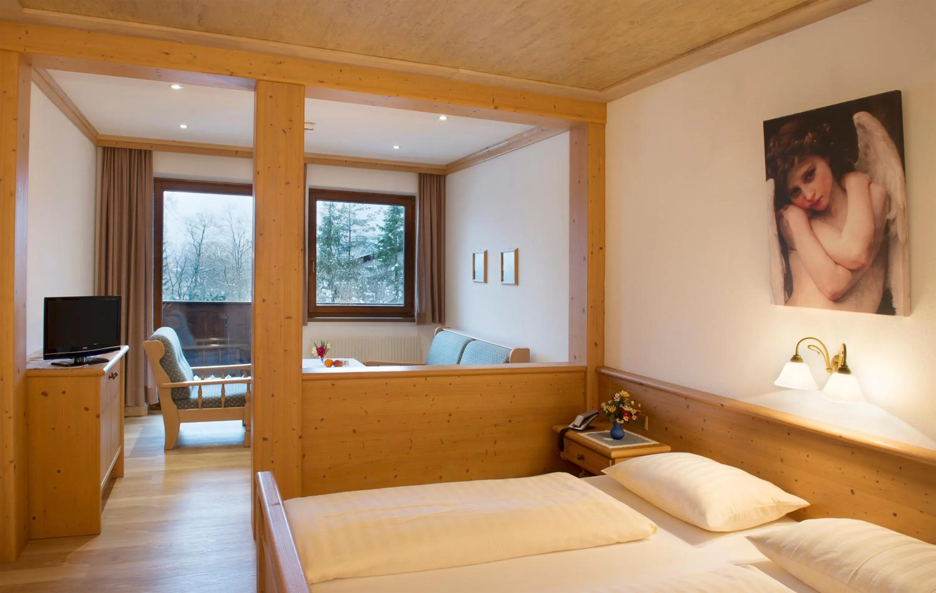 Bed in Hotel Gasthof Felsenkeller