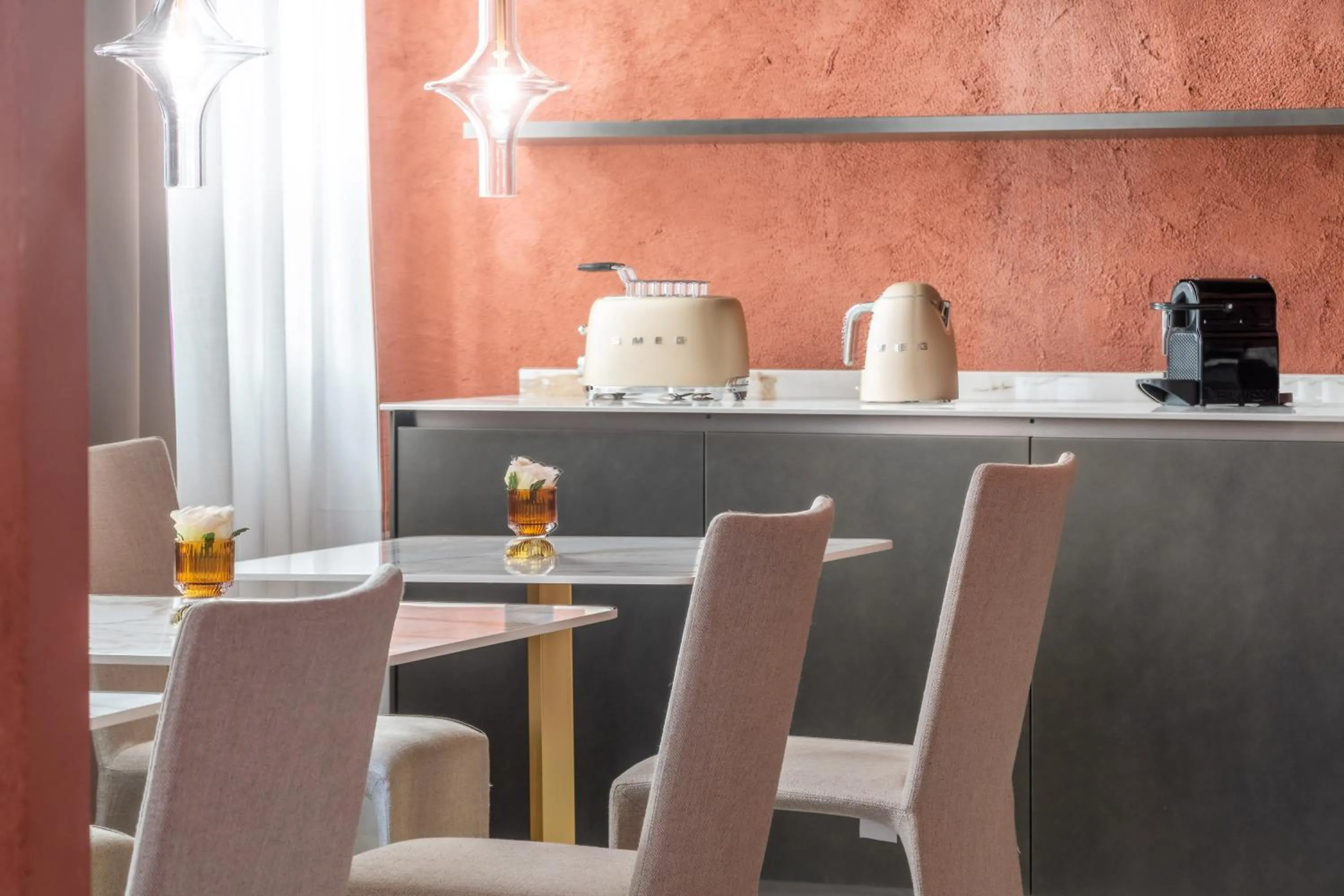 Dining area in Ninfea Luxury Suites