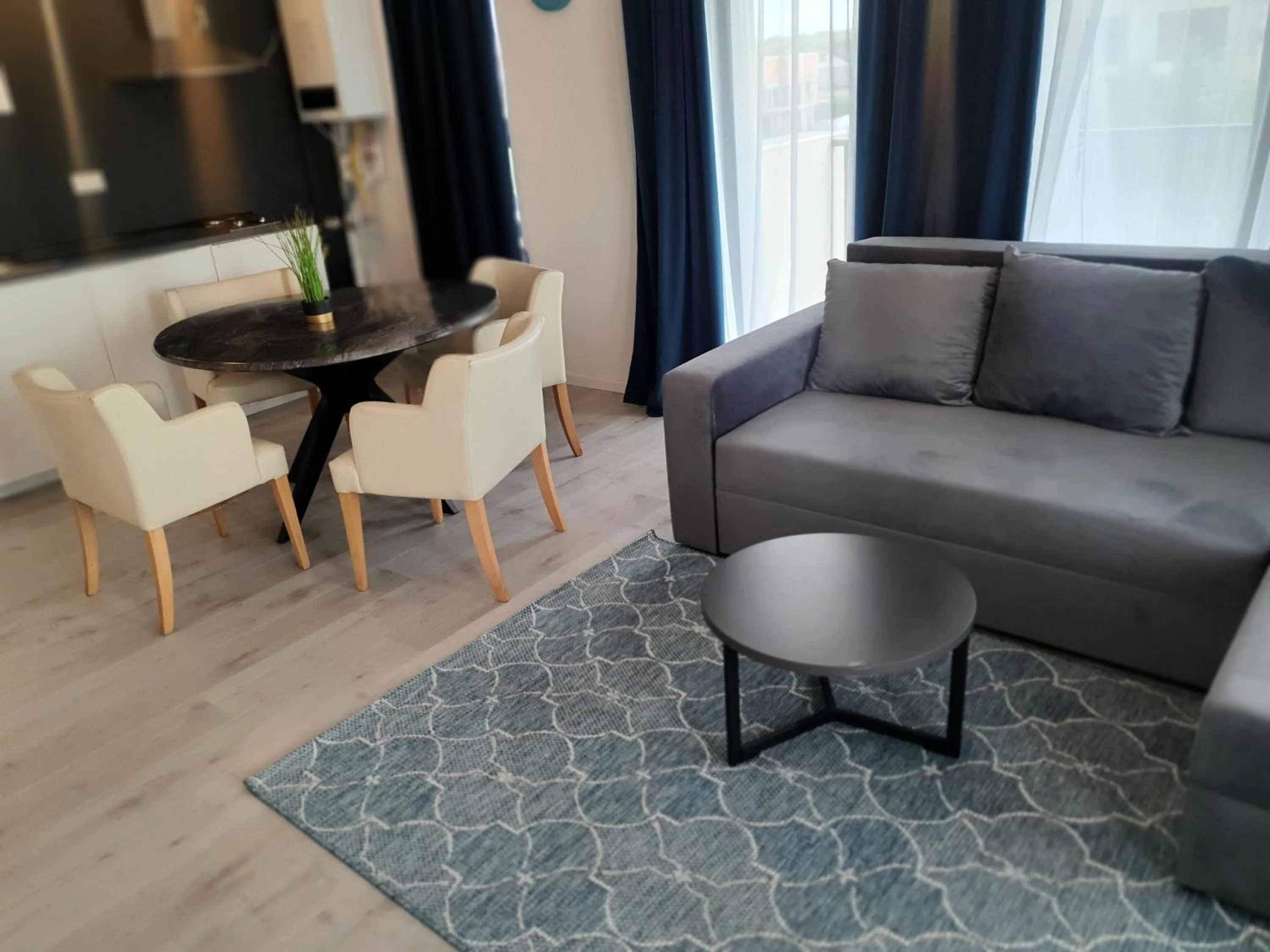 Living room in Grey Residence Apartments