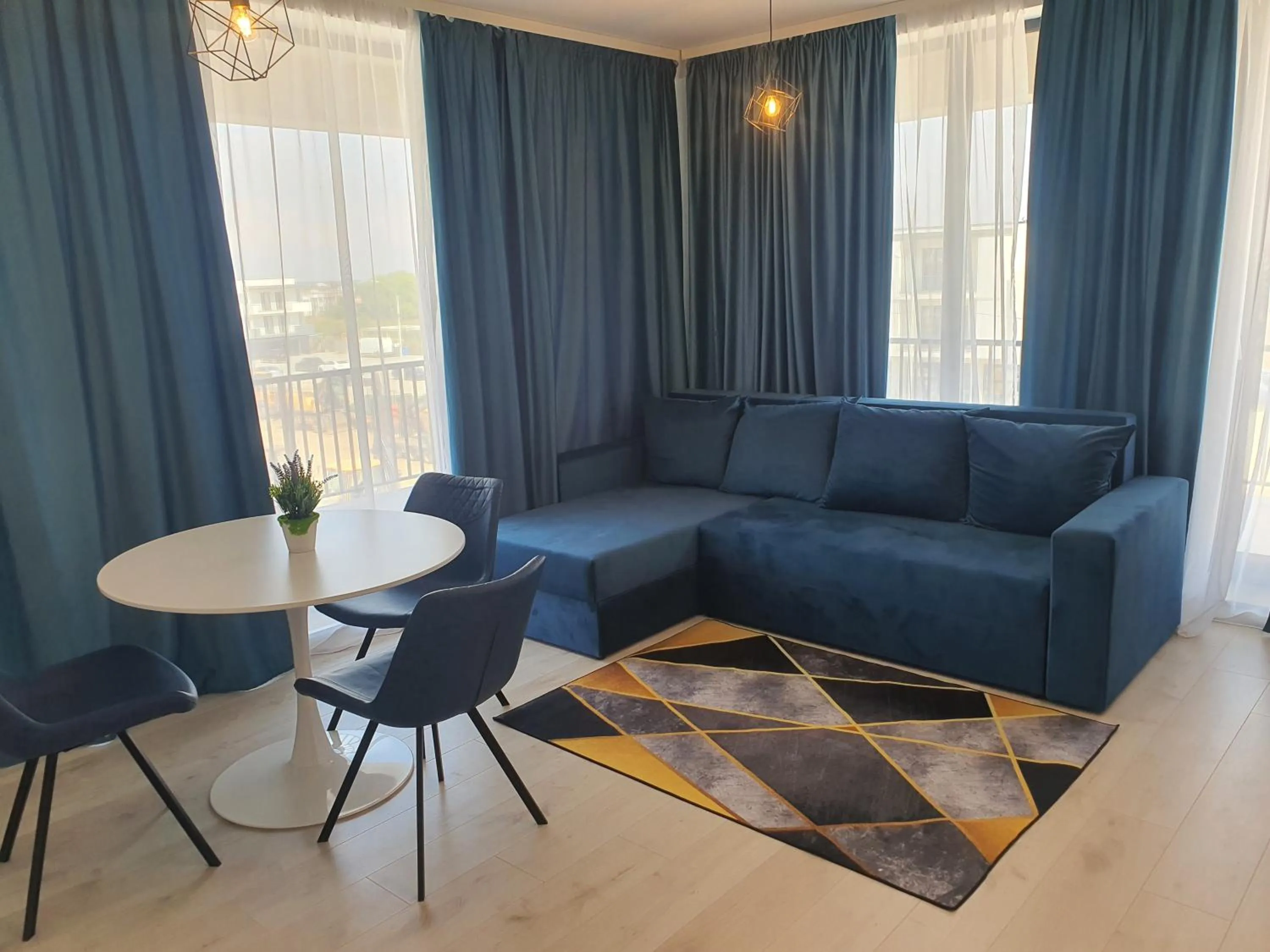 Living room in Grey Residence Apartments