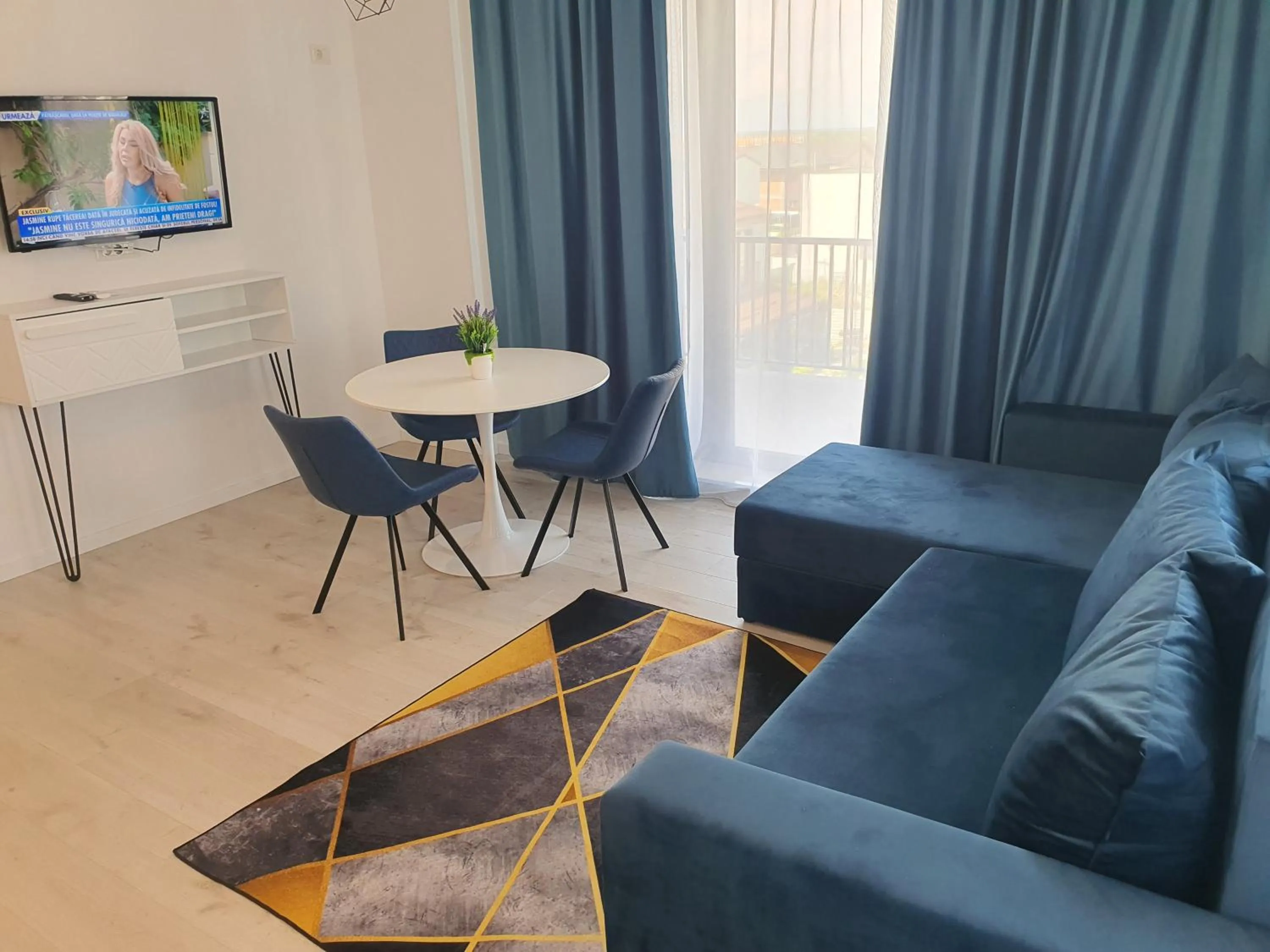 Living room in Grey Residence Apartments