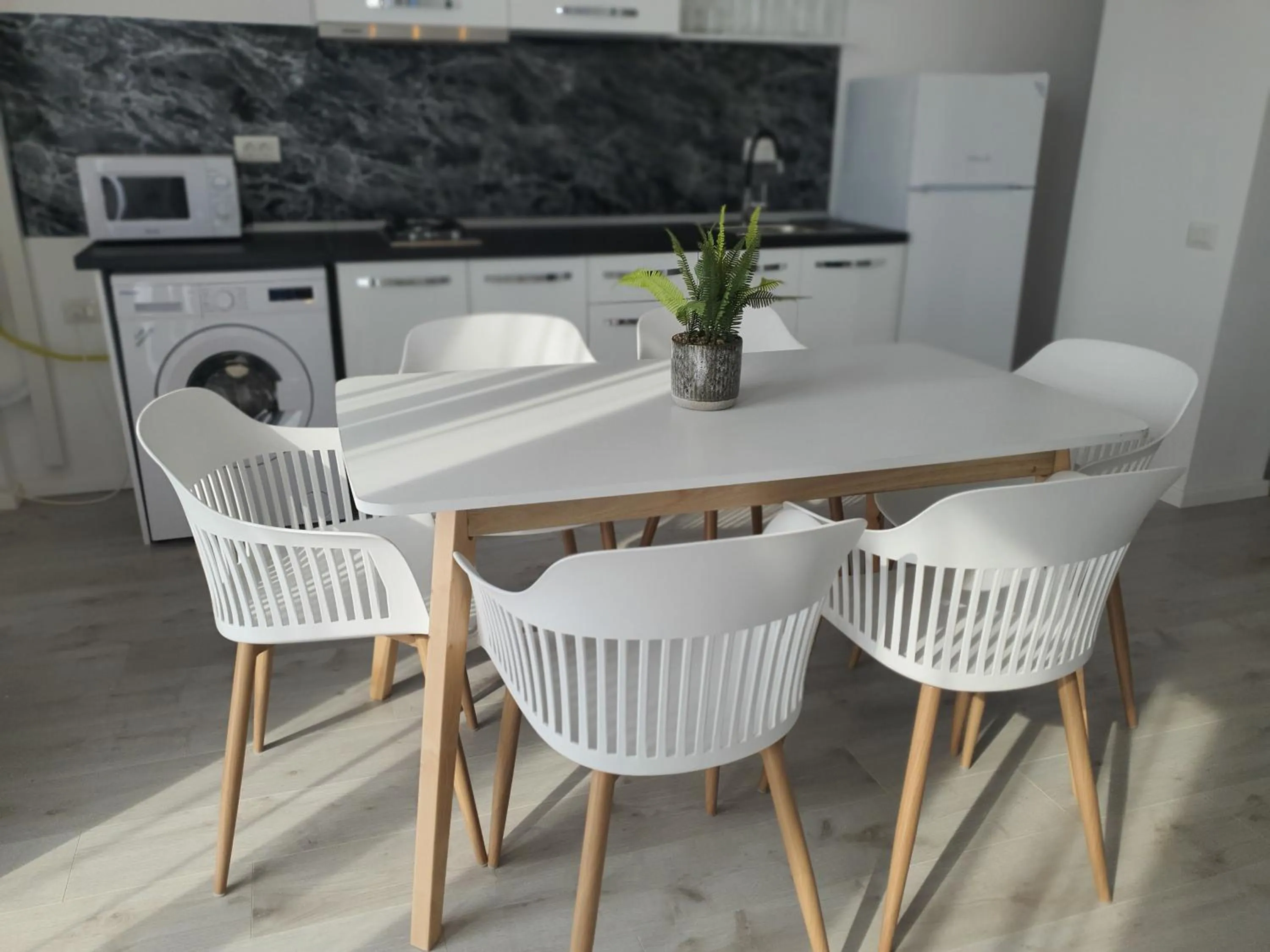 Kitchen or kitchenette in Grey Residence Apartments