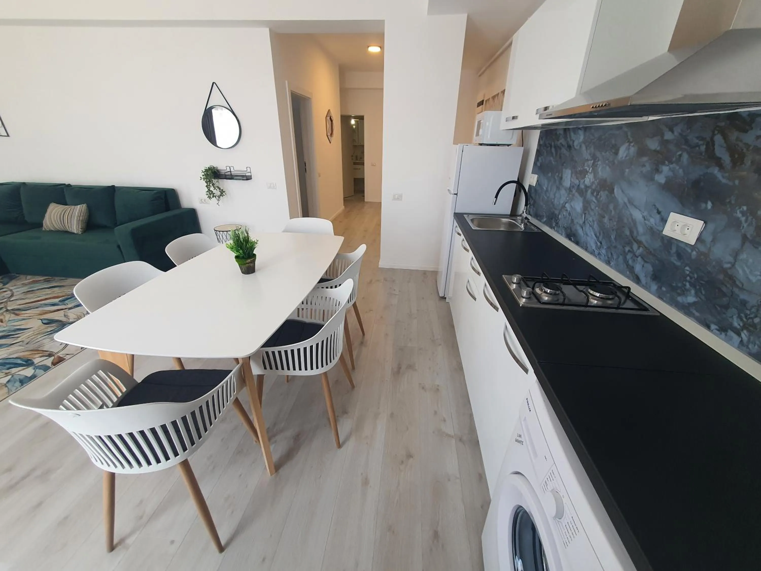 Seating area in Grey Residence Apartments