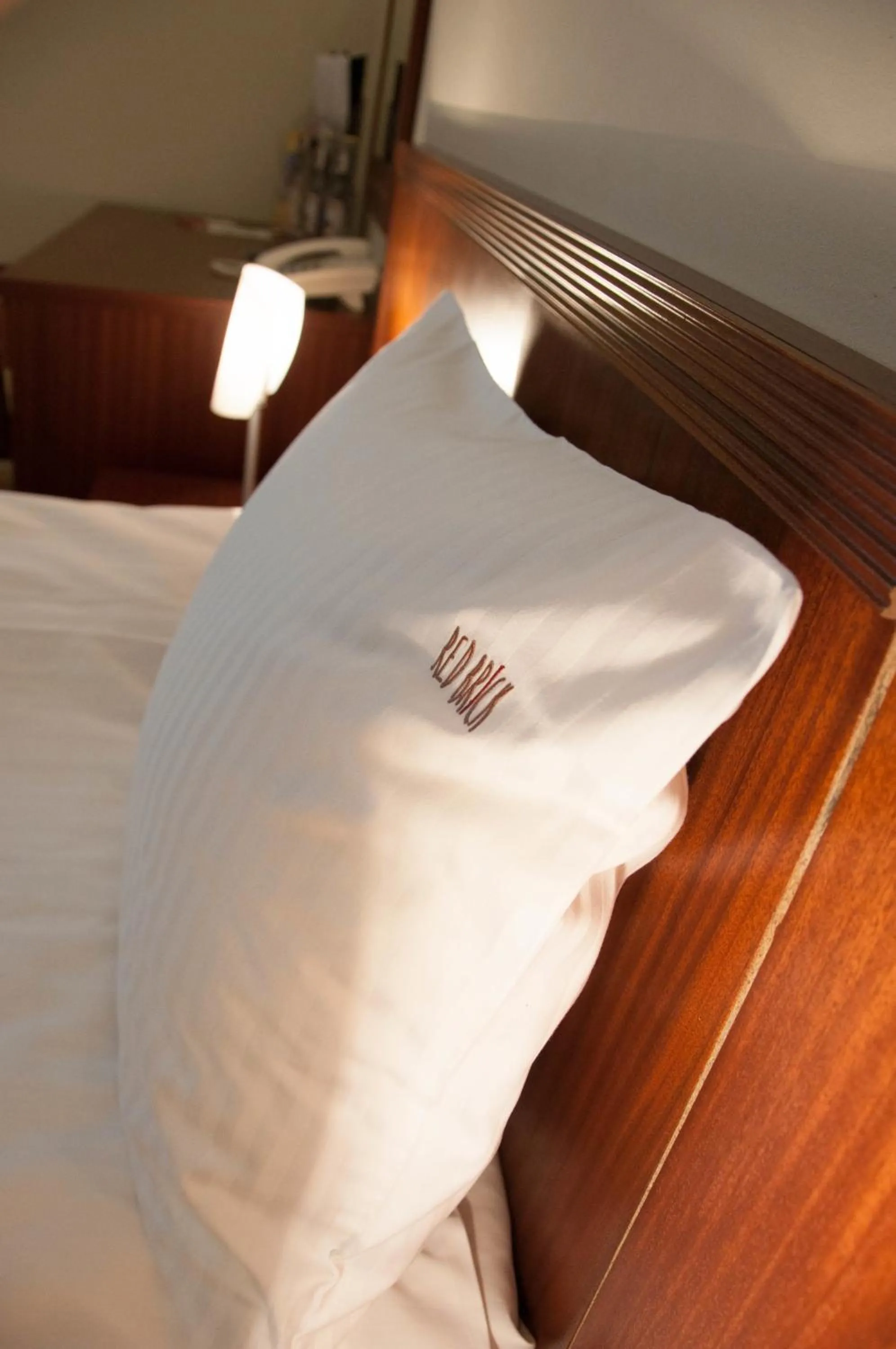 Decorative detail, Bed in Red Brick Apartments