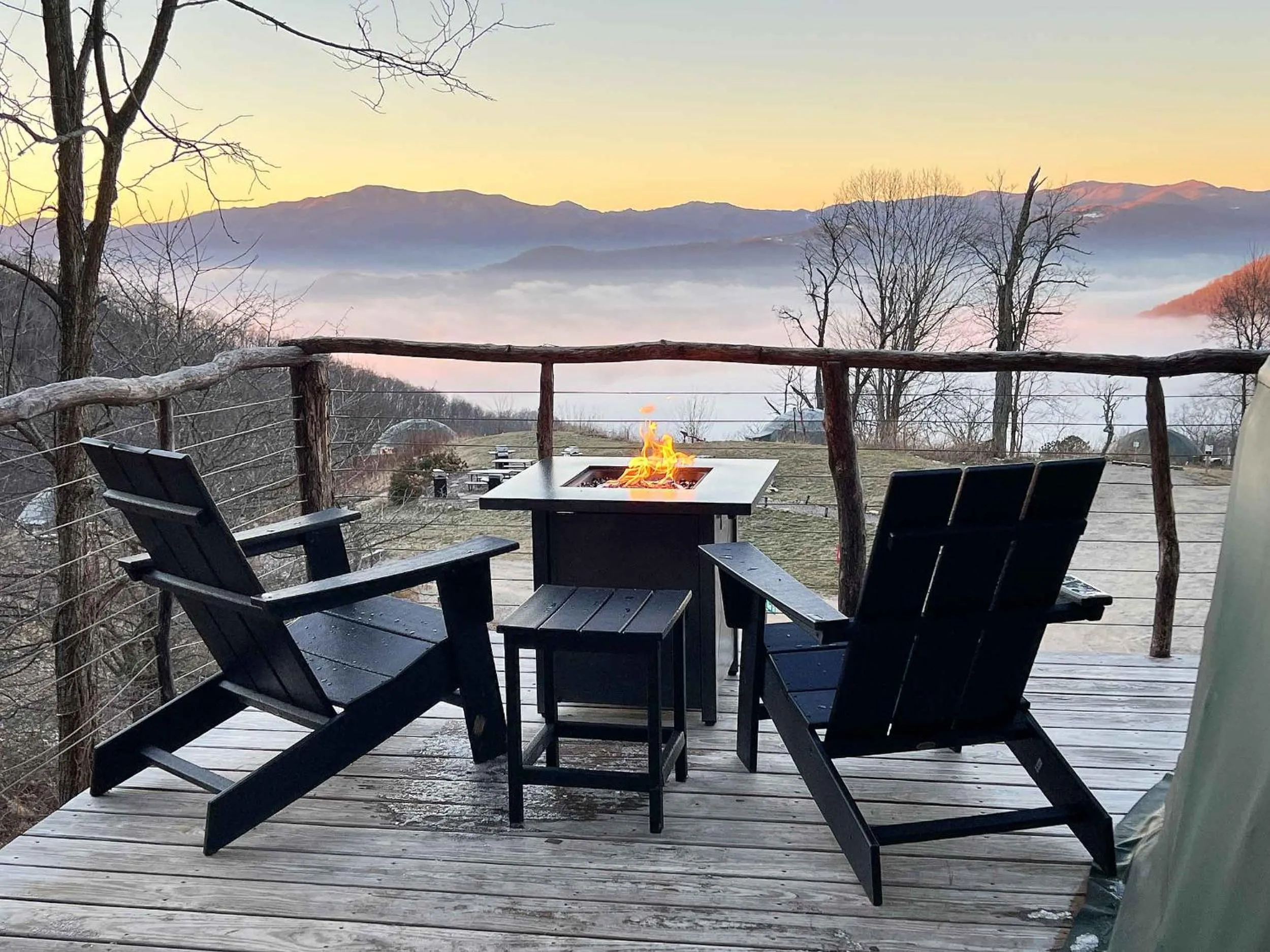 Mountain view in The Glamping Collective