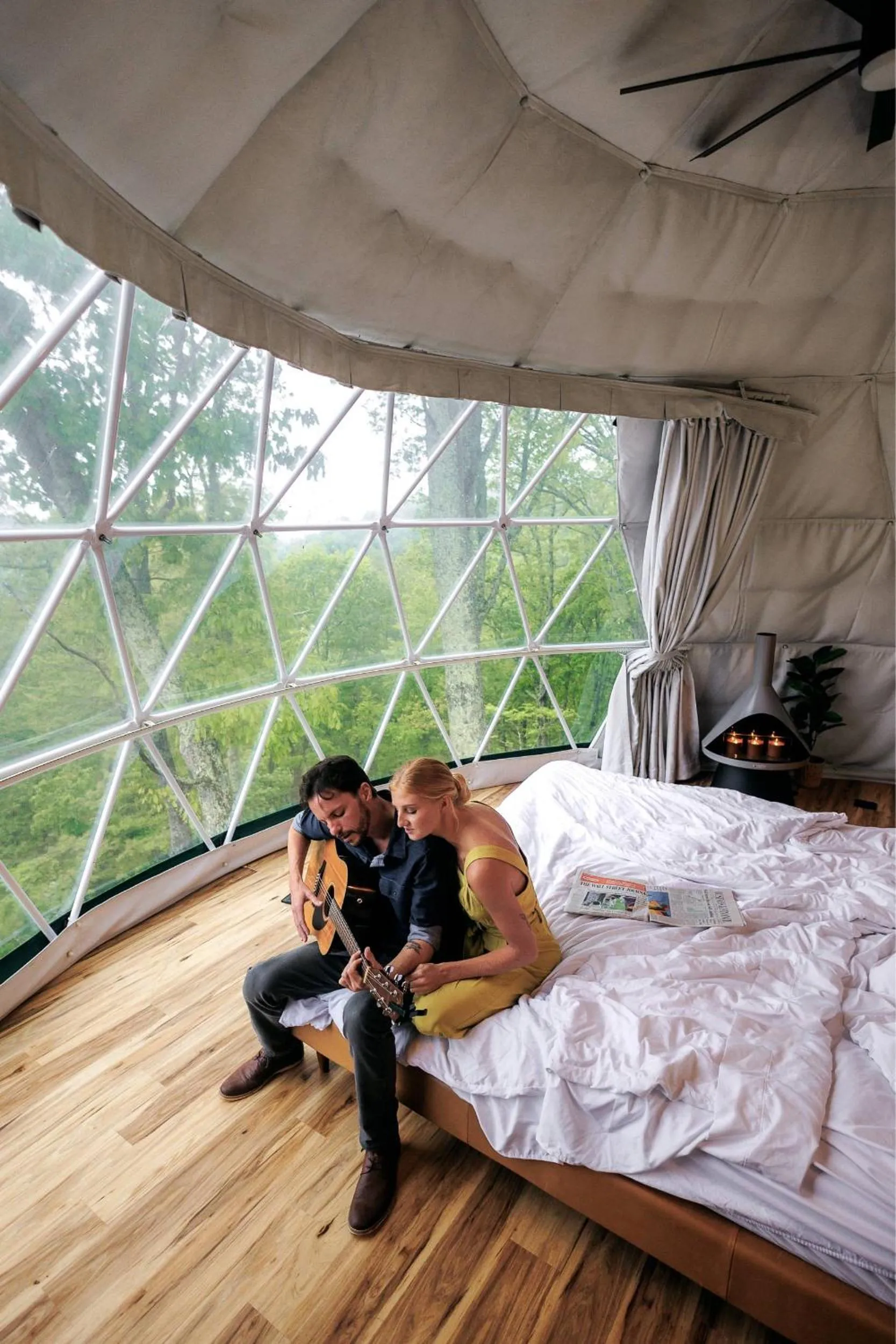 Bed in The Glamping Collective