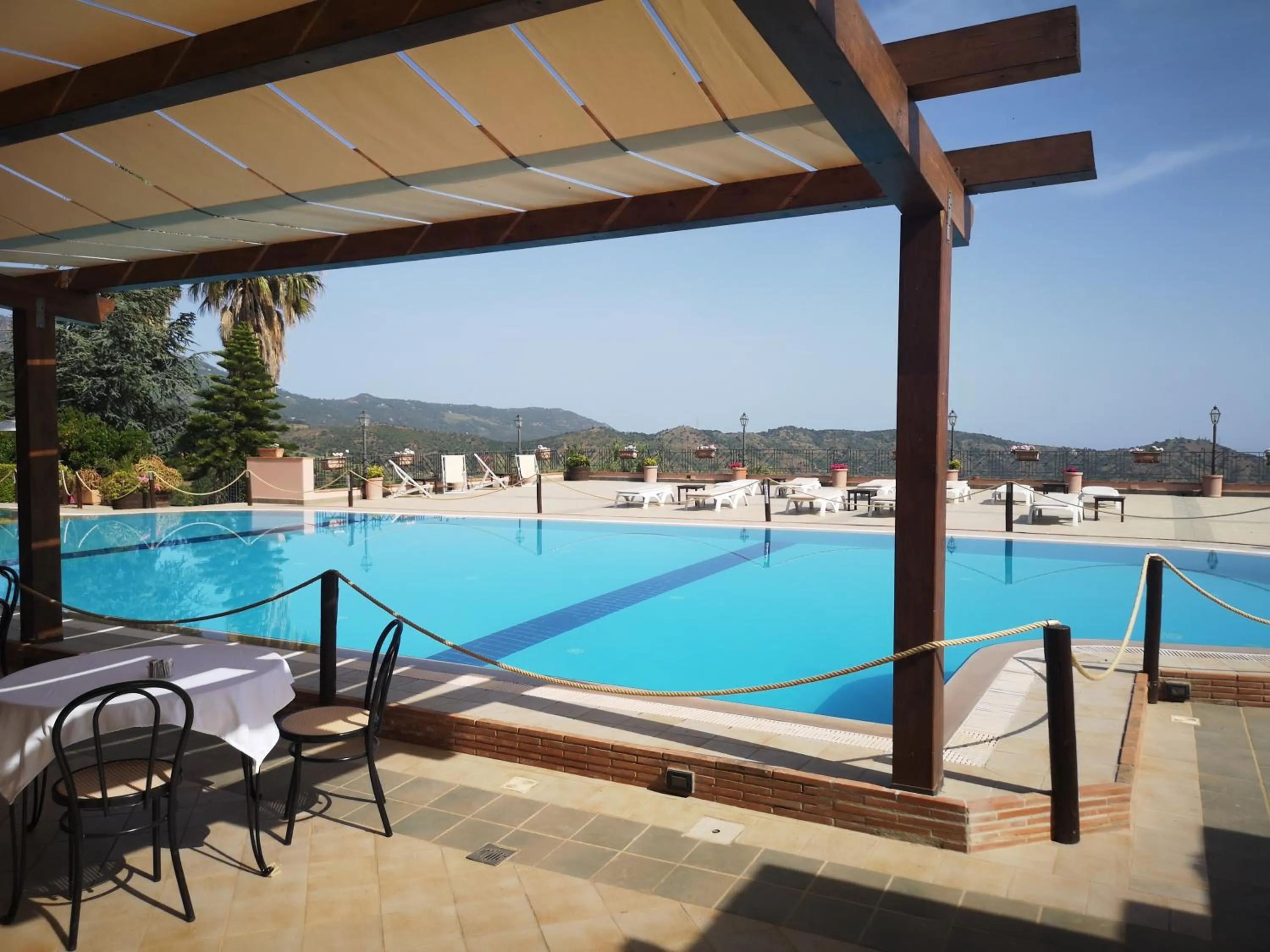 Pool view in Relais Abbazia Santa Anastasia Resort & Winery