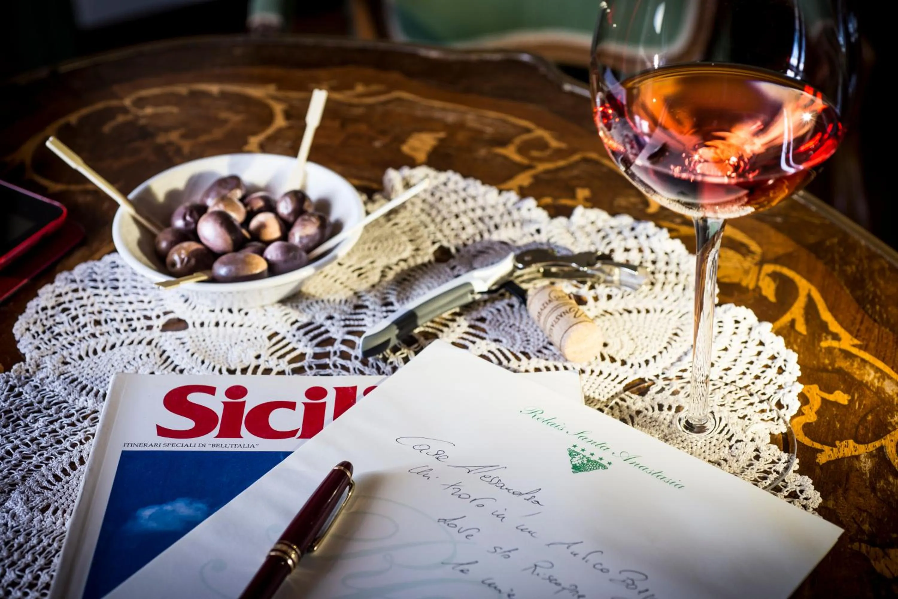 Bedroom in Relais Abbazia Santa Anastasia Resort & Winery