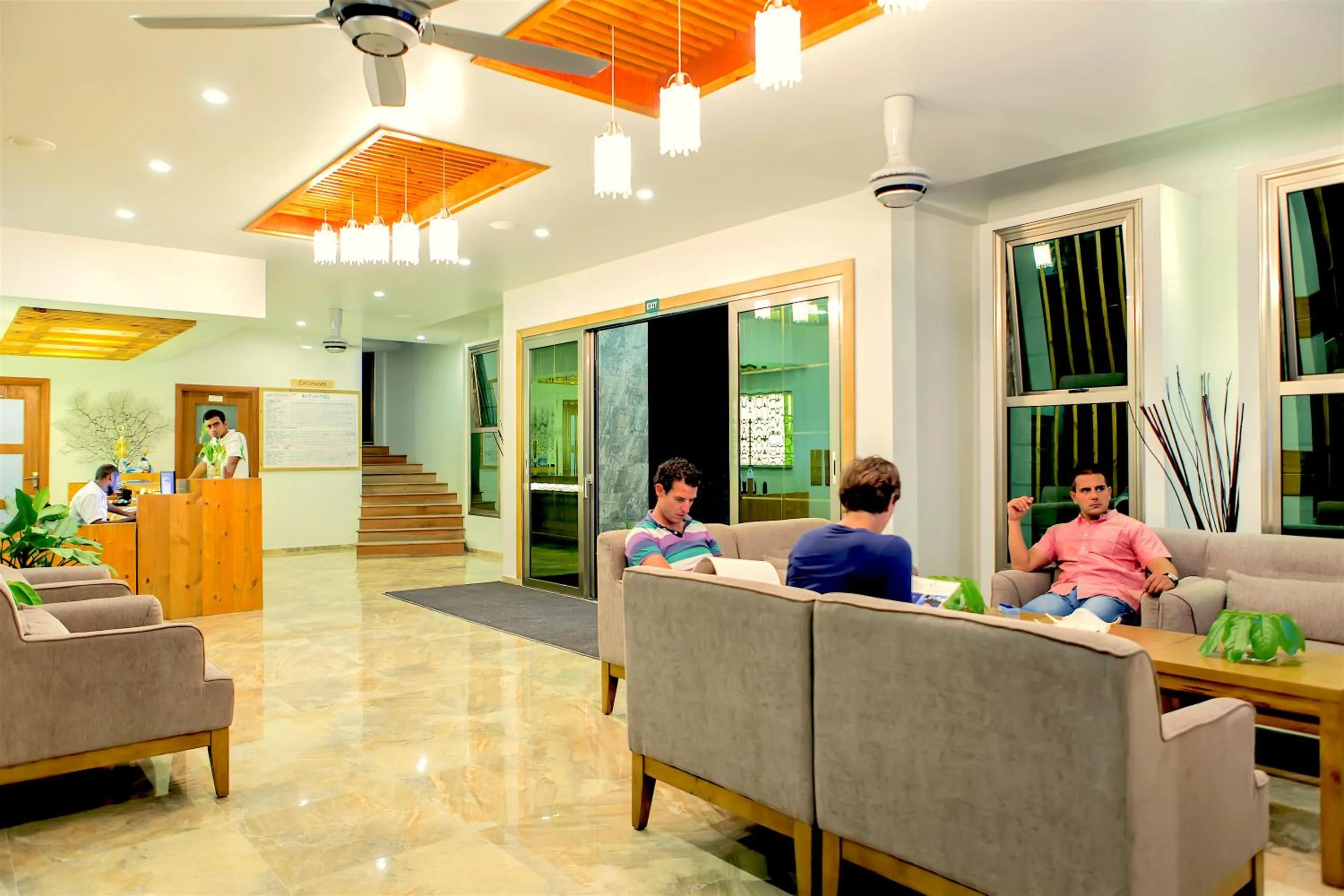Lobby or reception in Kaani Village & Spa