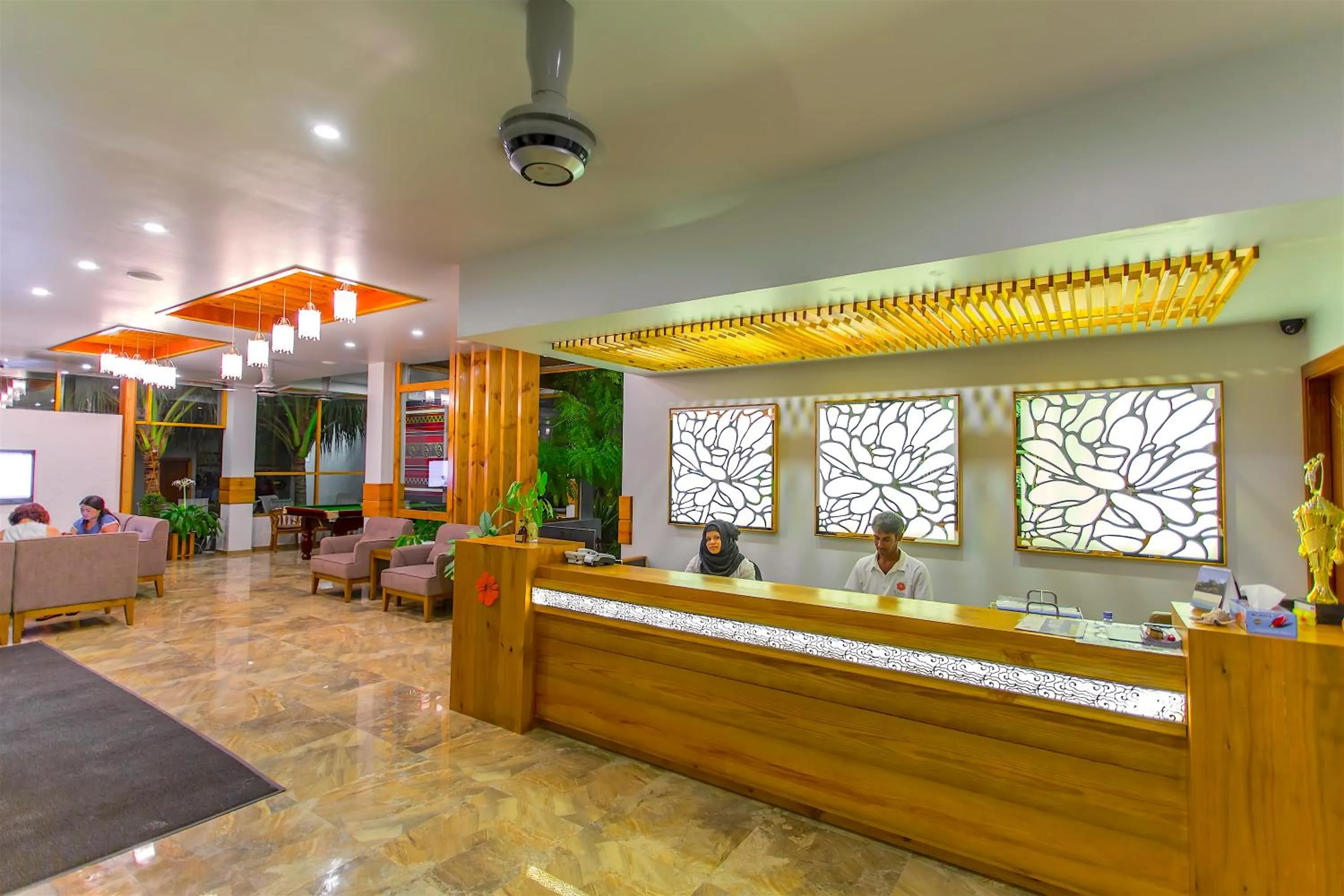 Lobby or reception in Kaani Village & Spa