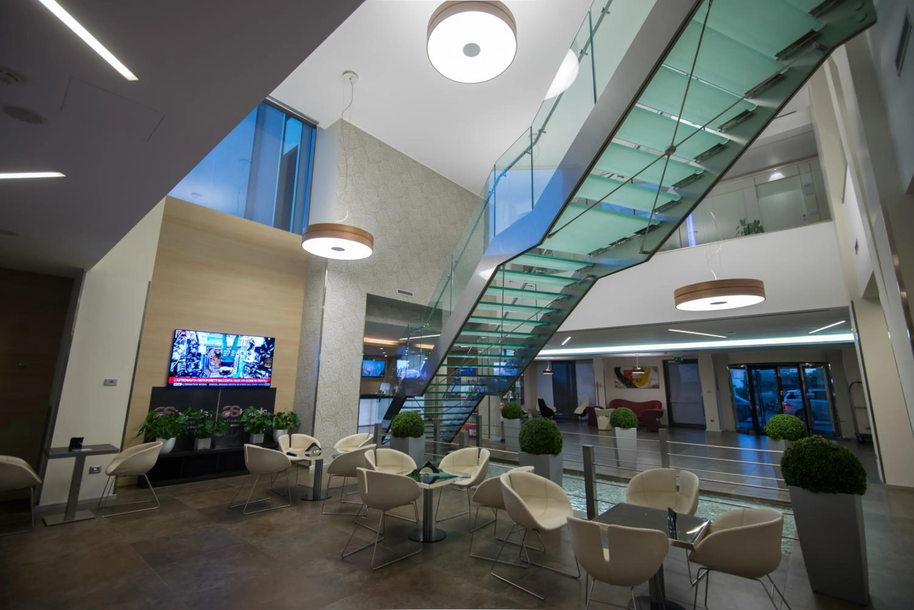 Lobby or reception in AS Hotel Limbiate Fiera