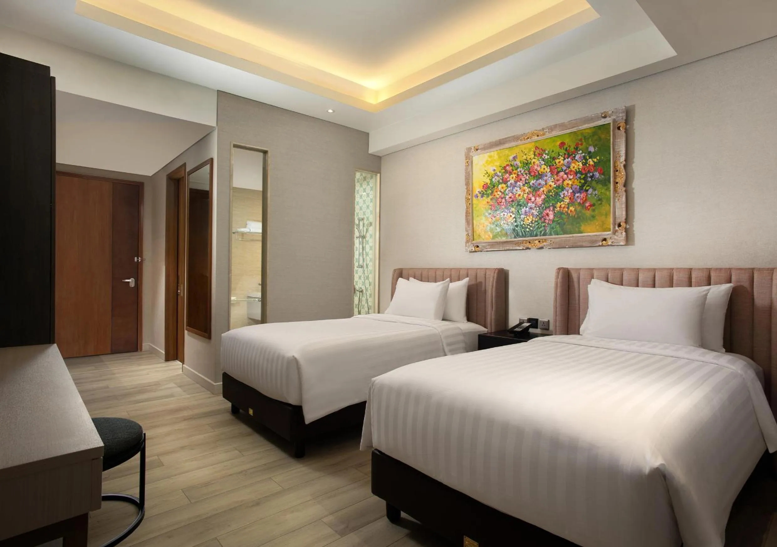 Bed in Trembesi Hotel