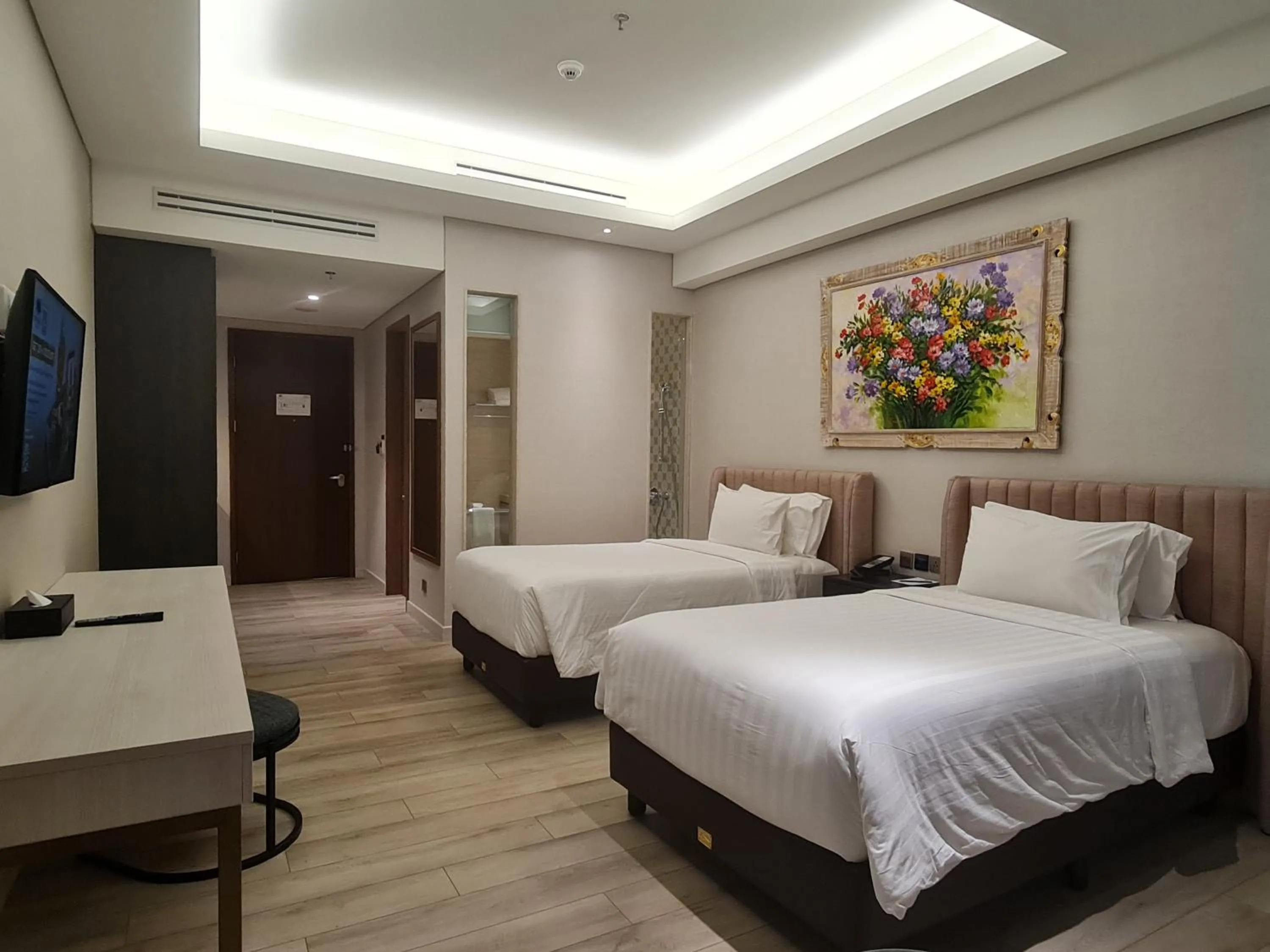 Bed in Trembesi Hotel