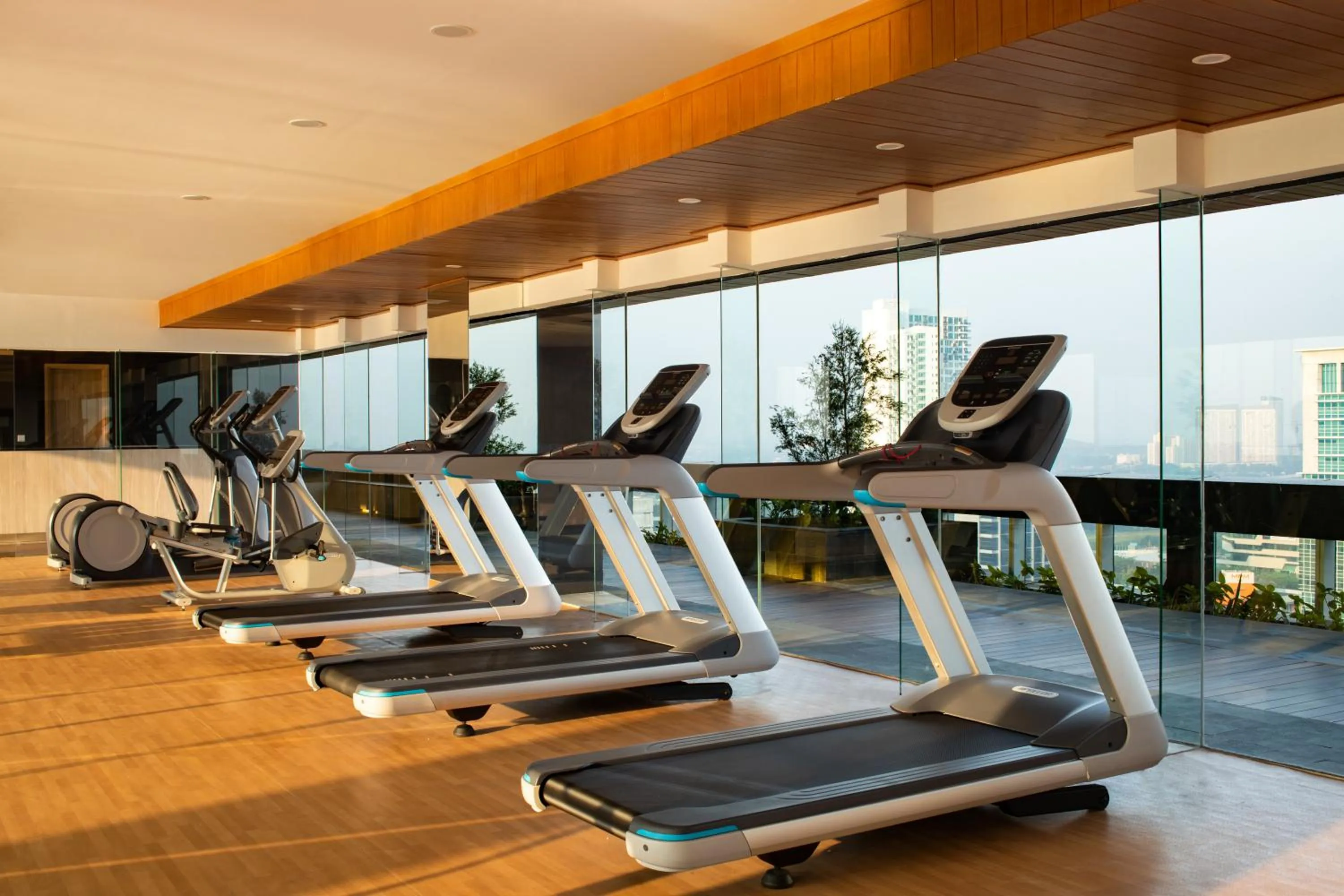 Fitness centre/facilities in Trembesi Hotel