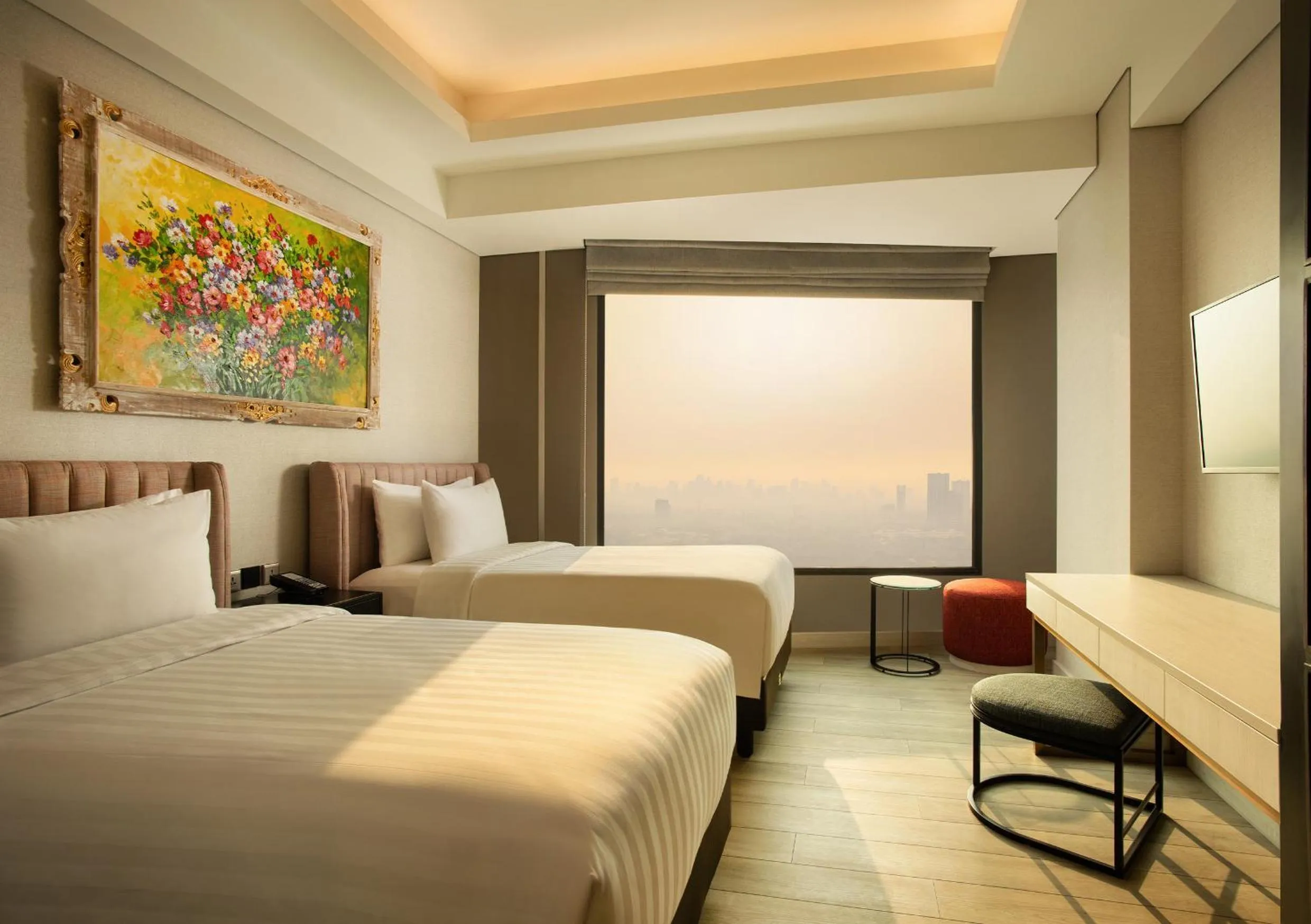 Bed in Trembesi Hotel