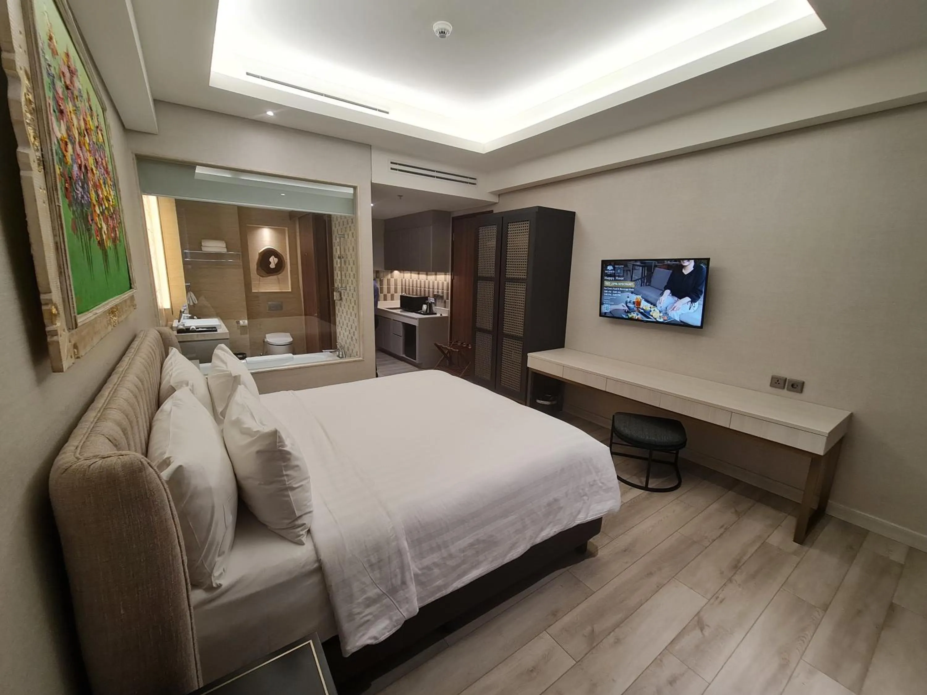 Bed in Trembesi Hotel