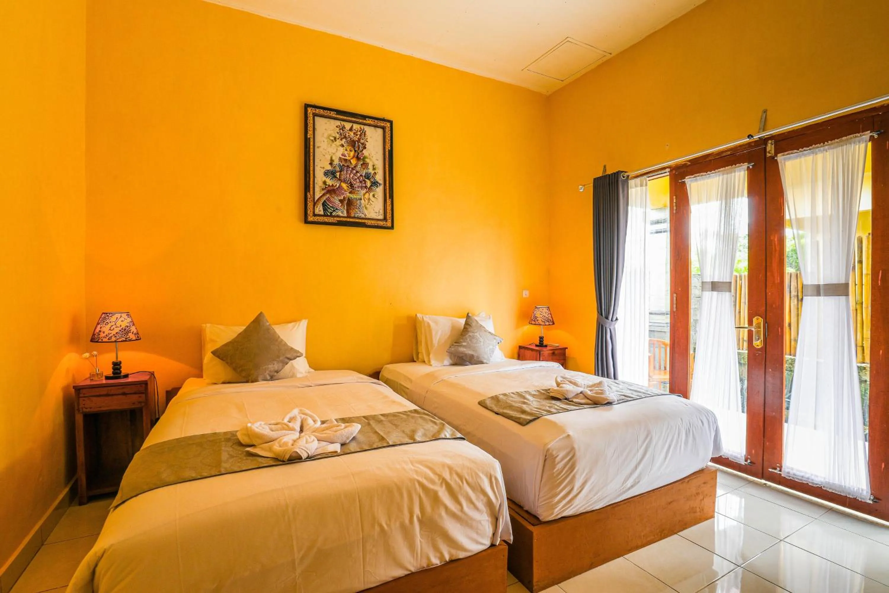 Bed in The Salang Guest House