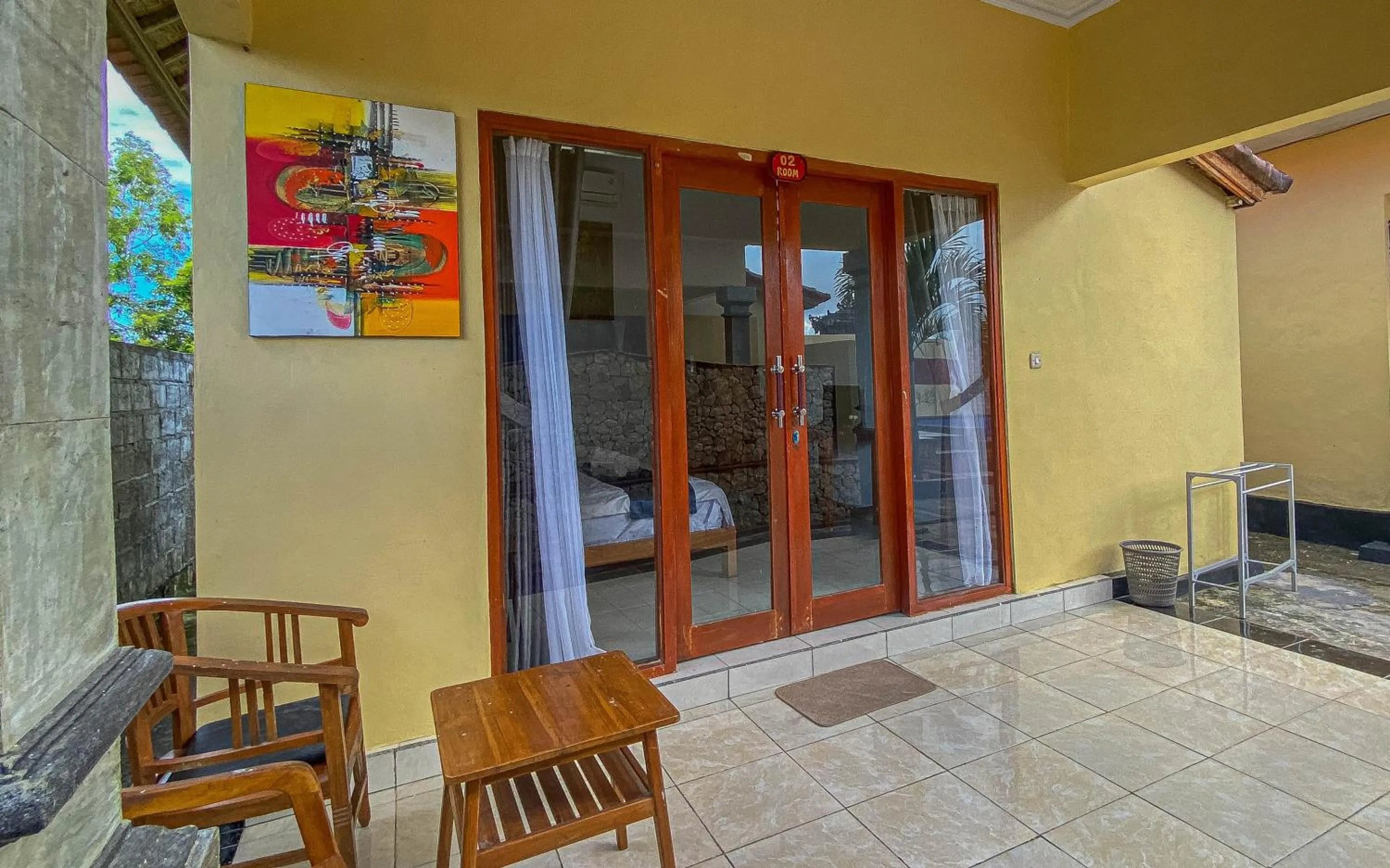 Patio in The Salang Guest House