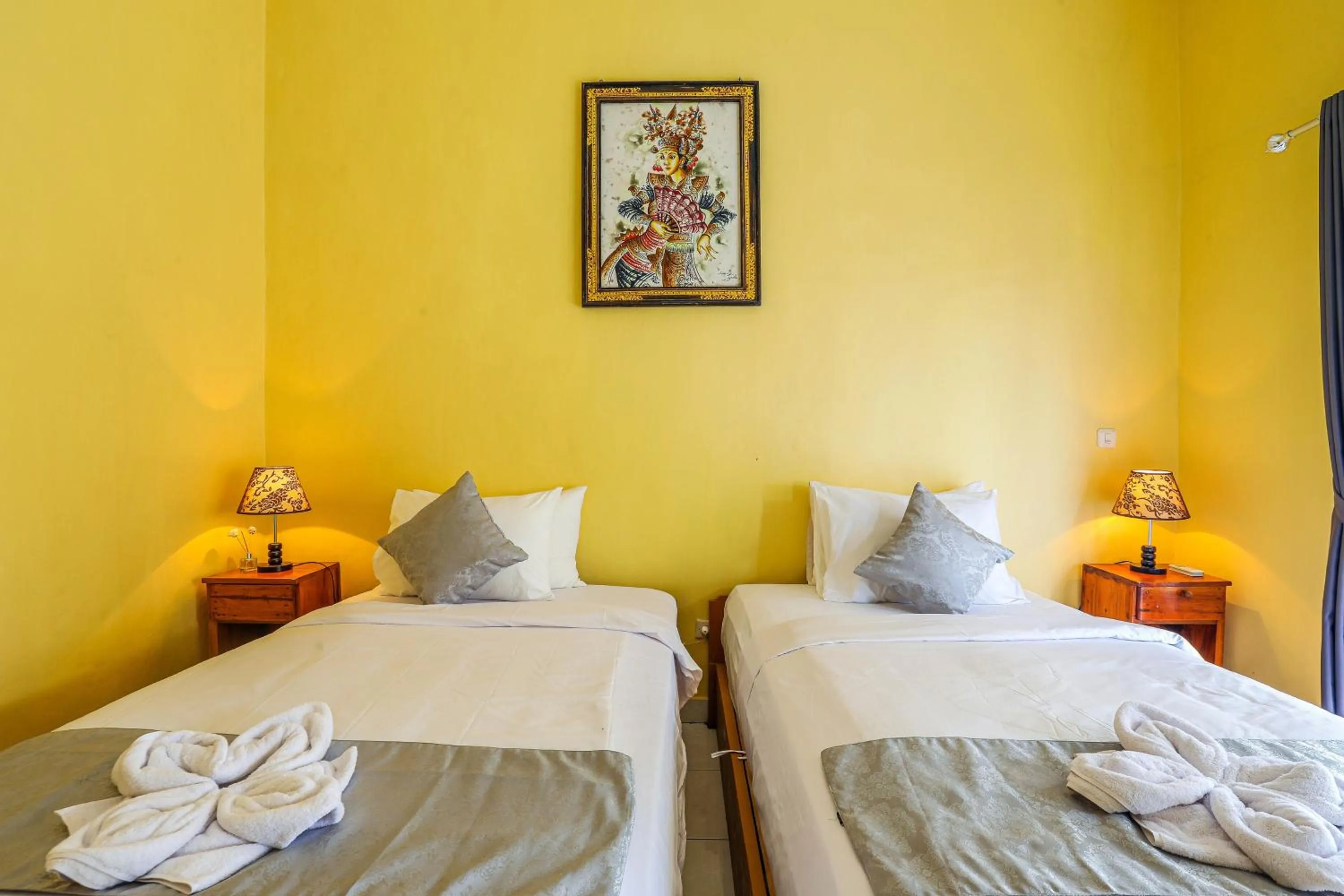 Bed in The Salang Guest House