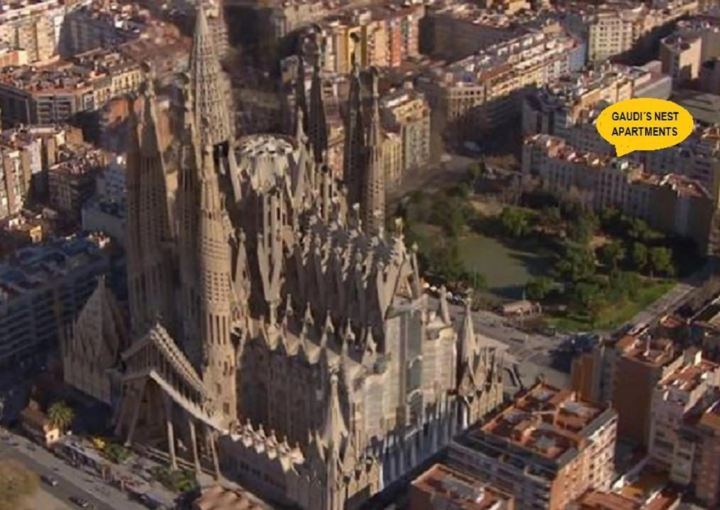 Bird's eye view in Absolute Sagrada Familia