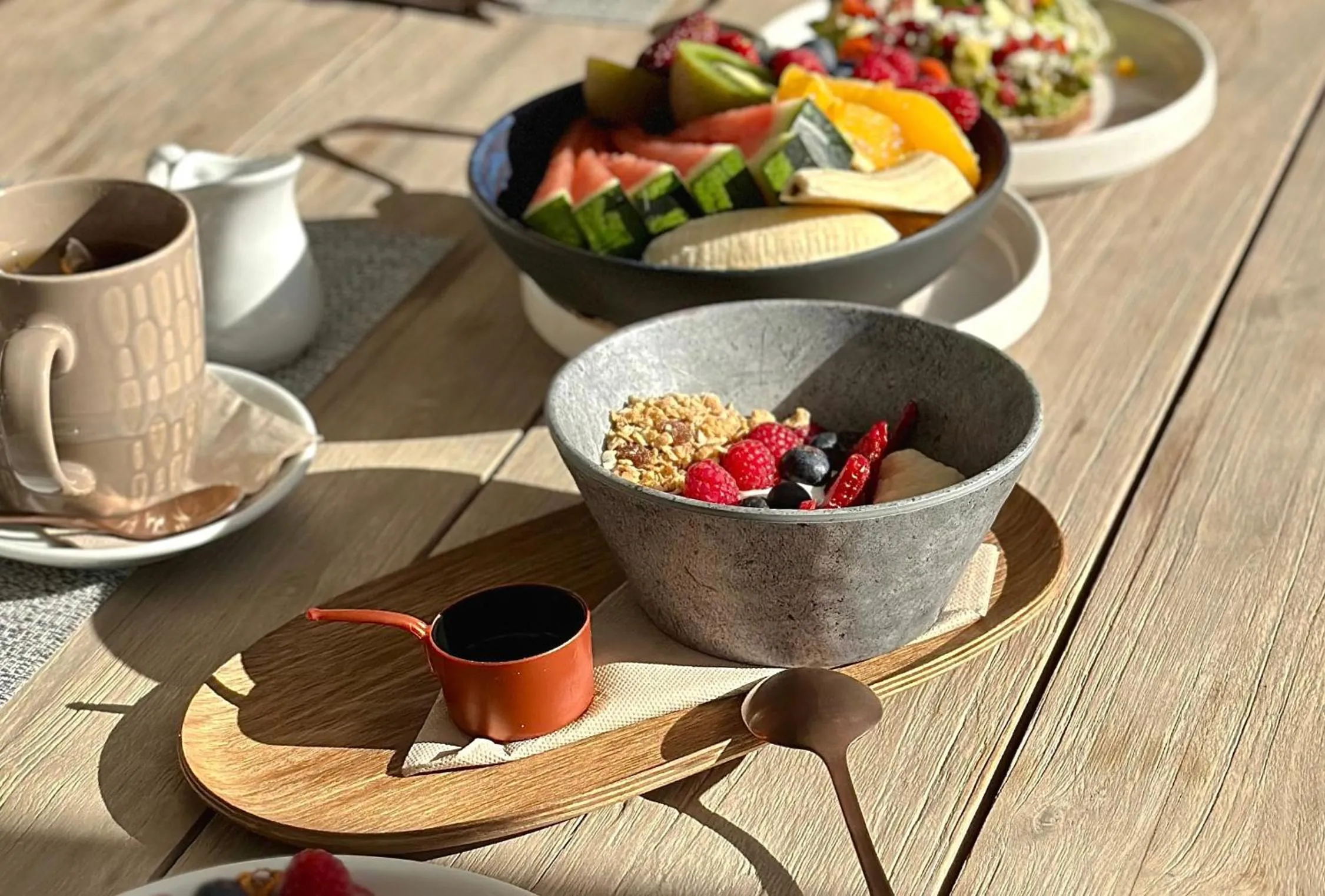 Breakfast in Comfy Studios Hotel