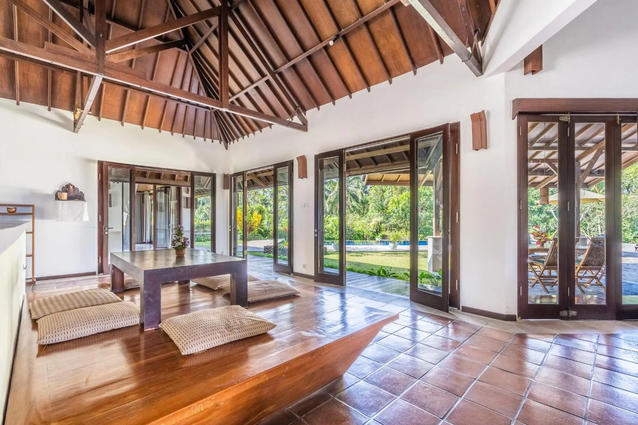 Living room in Tirta Tawar Villa Ubud