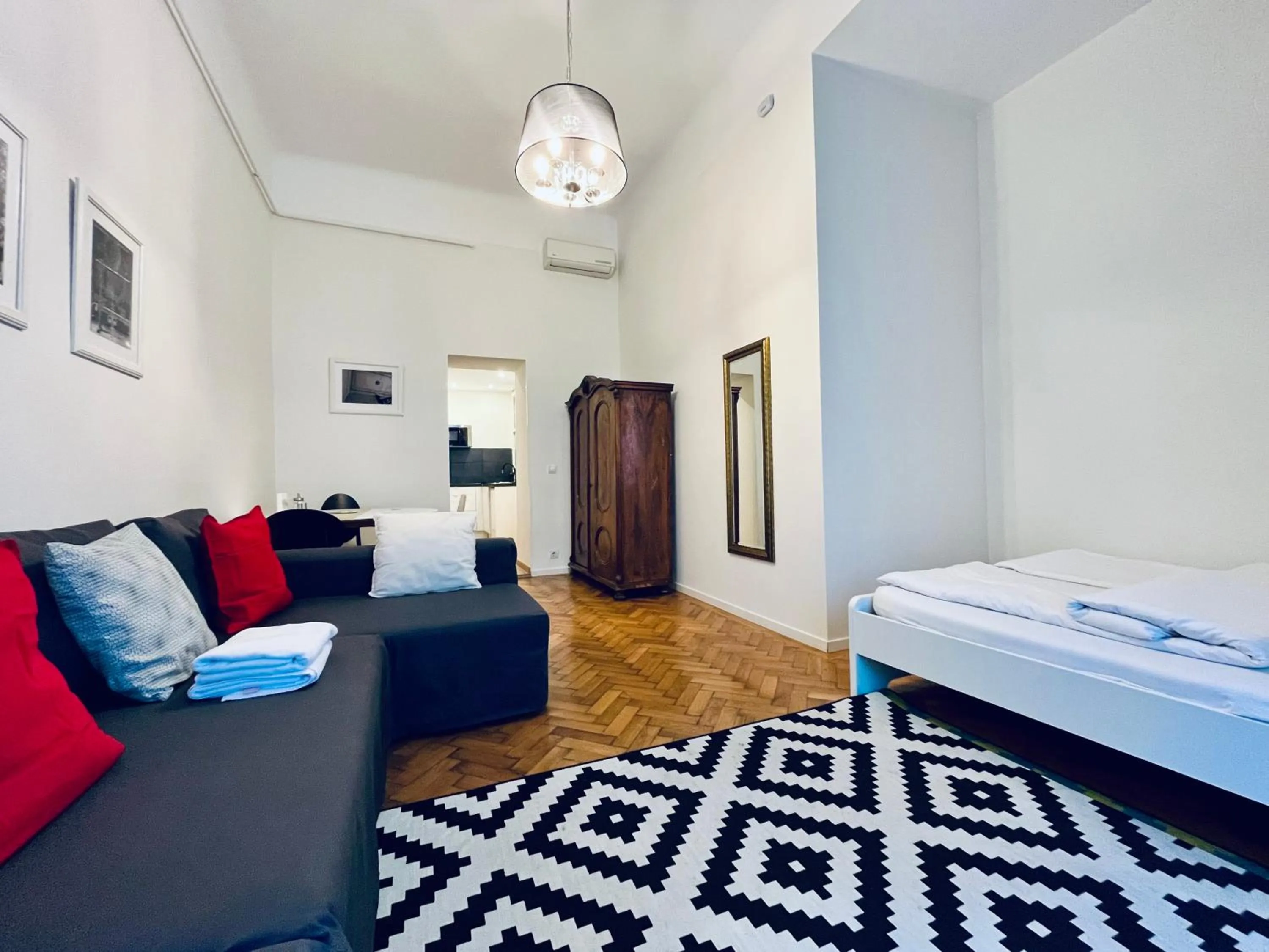 Living room, Bed in Tatra 4 Studios