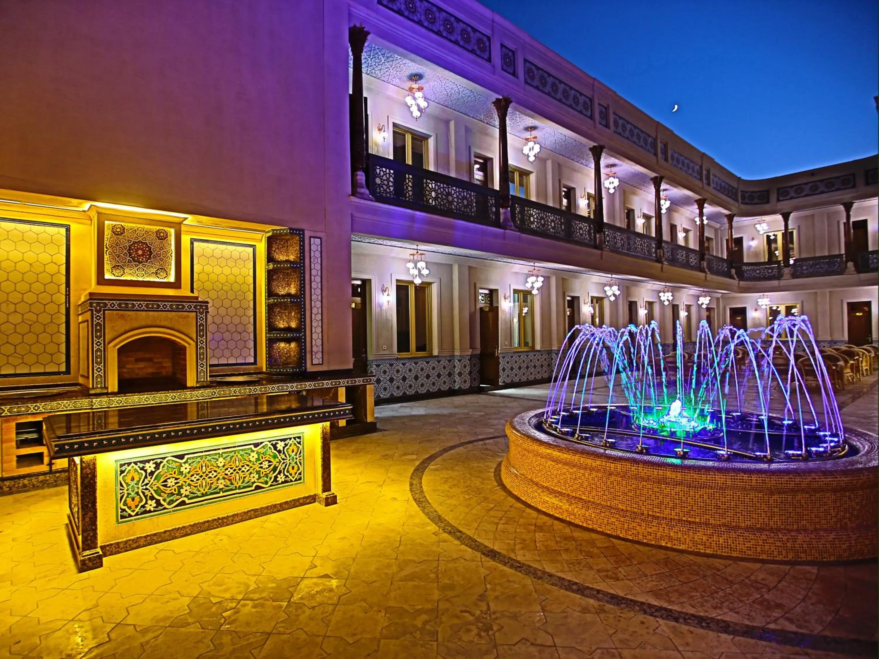 Inner courtyard view in Paradise Plaza Luxury Hotel