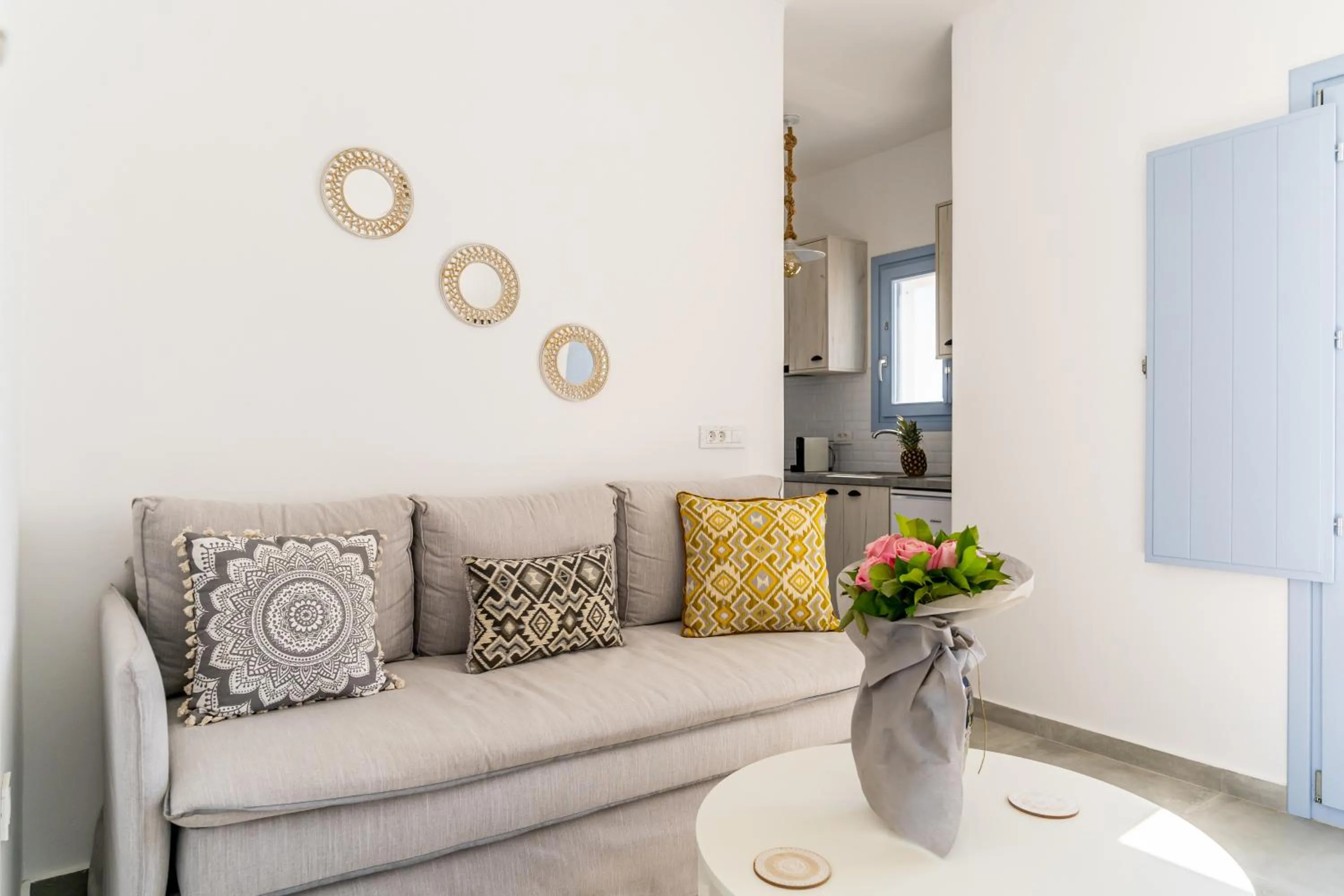 Living room in SantoRossa Luxury Villas