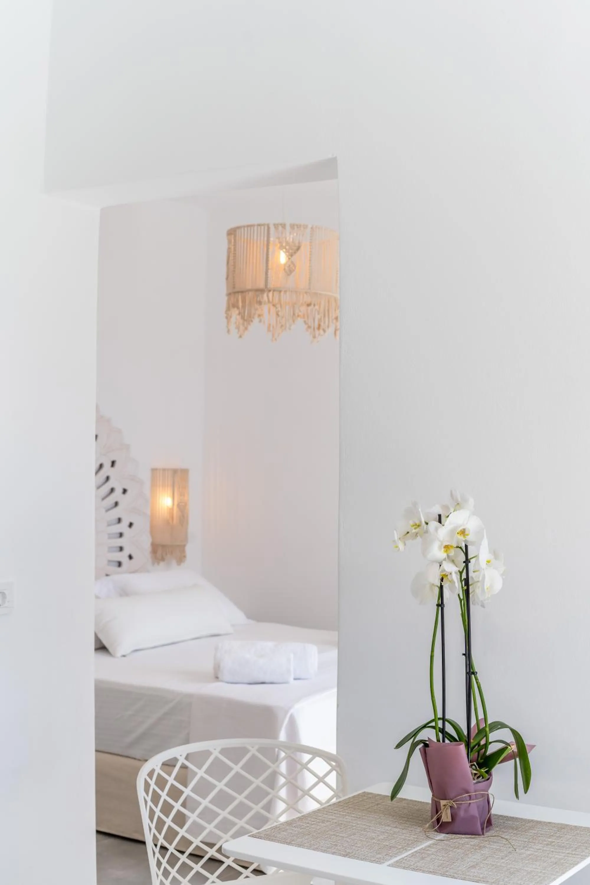 Bed in SantoRossa Luxury Villas