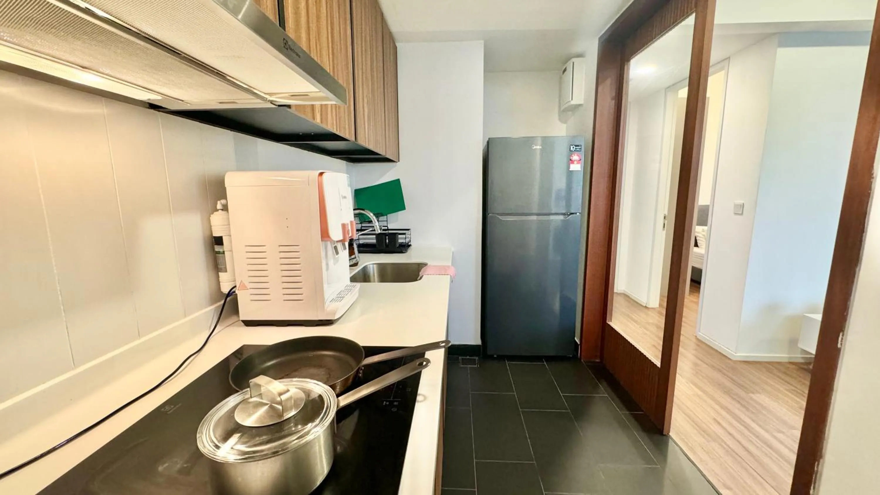 kitchen in UNA Serviced Apartment by manatidur