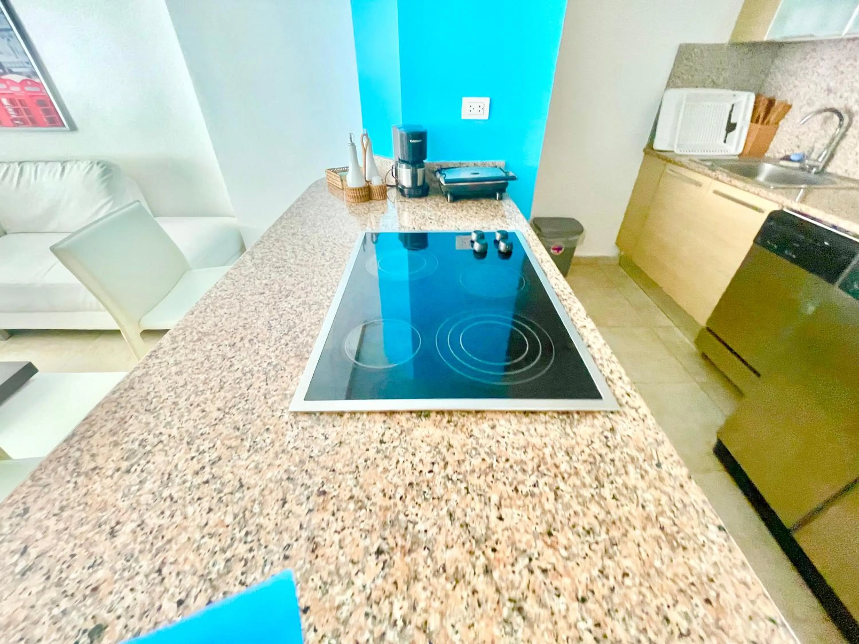 kitchen in Marbella 2bedroom Beachfront Apartment