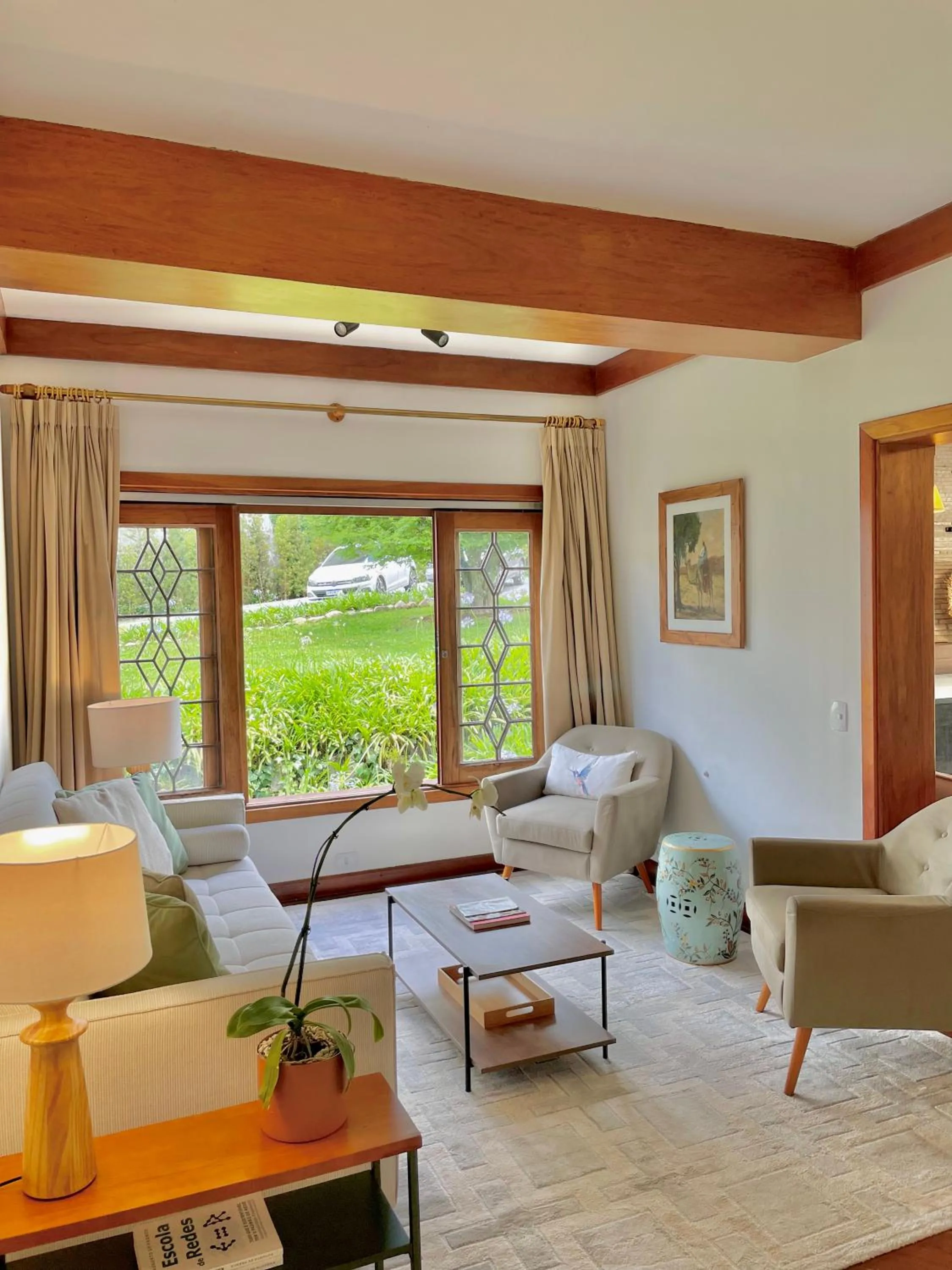 Living room in Casa Três Rios - Campos do Jordão