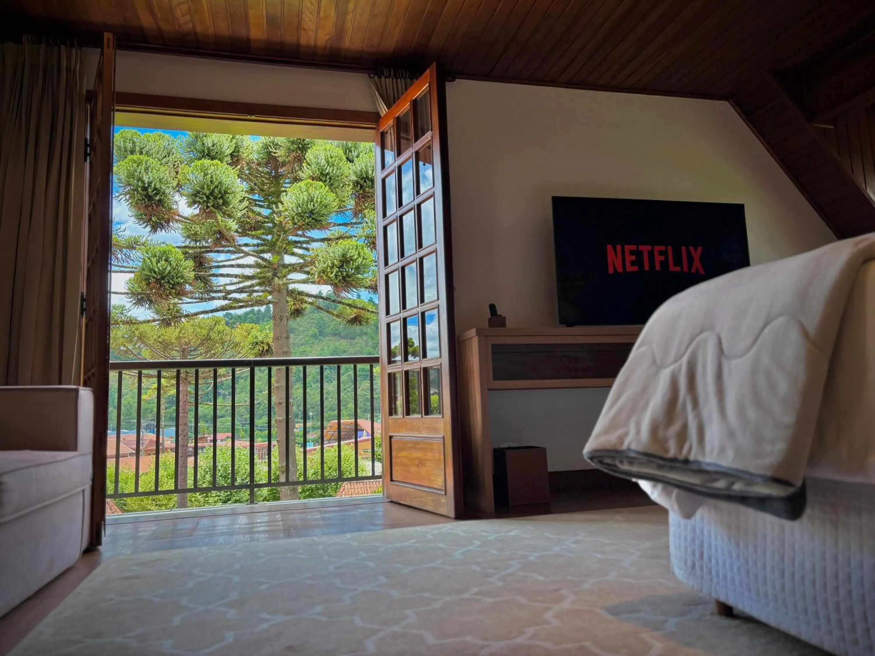 Bed in Casa Três Rios - Campos do Jordão