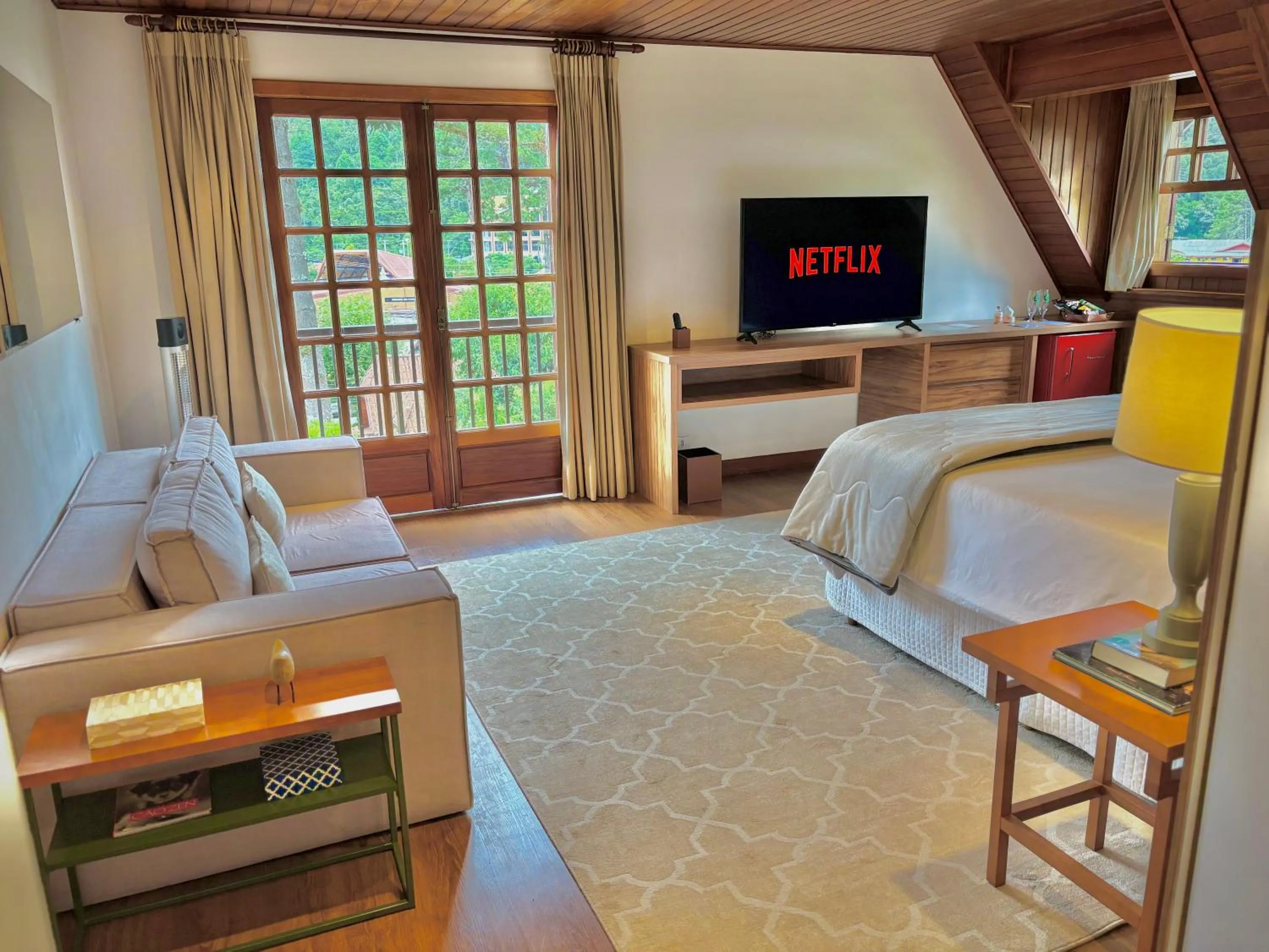 Bed in Casa Três Rios - Campos do Jordão