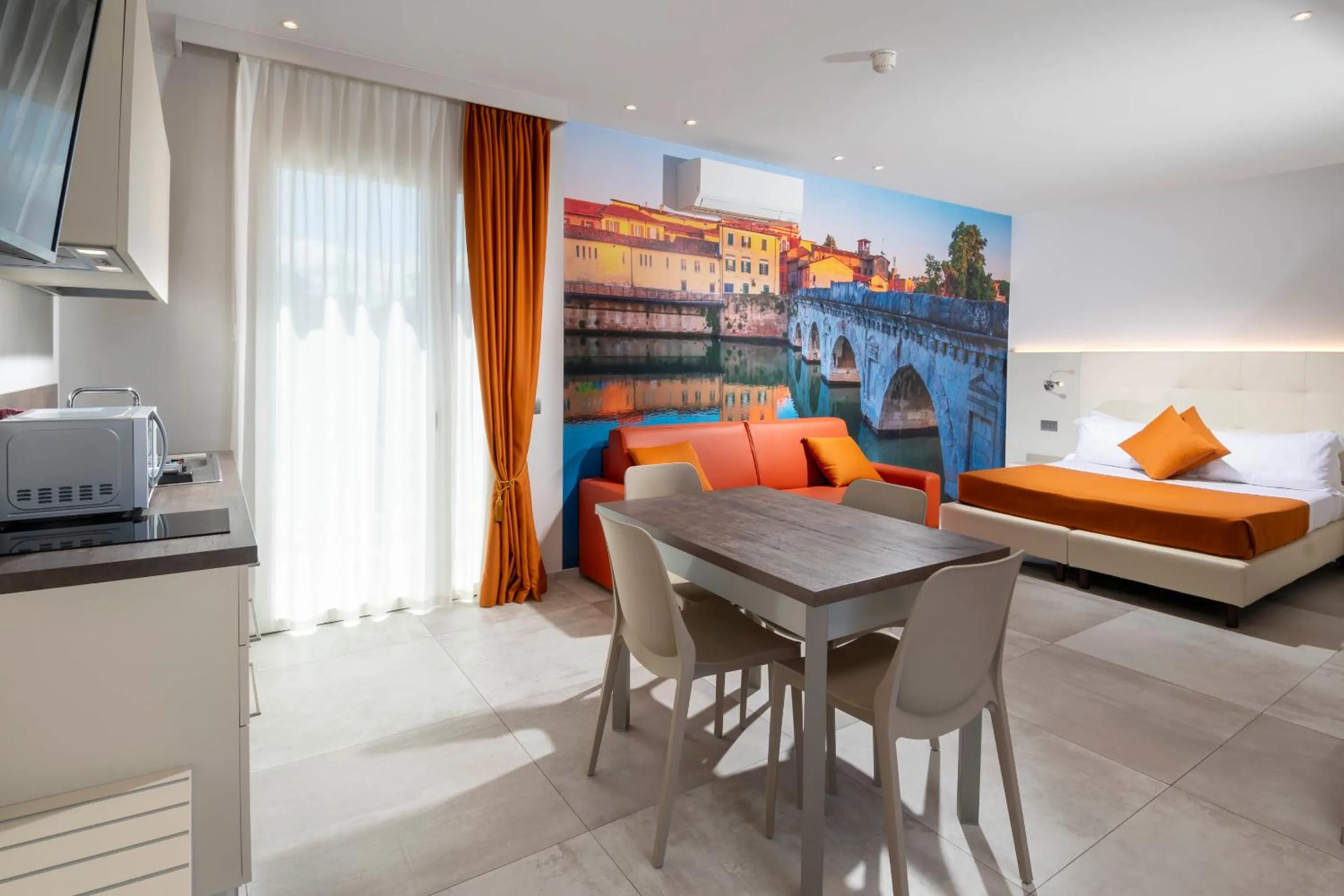 Kitchen or kitchenette in B&B Primrose Residence Hotel